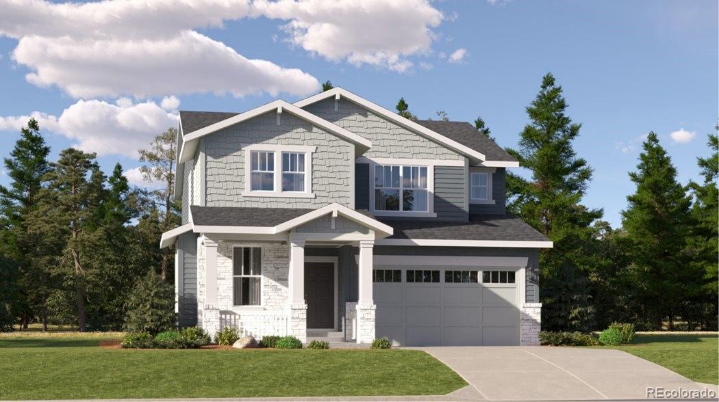 ****Contact Lennar today about Special Financing for this home - terms and conditions apply**Anticipated Completion May 2026! This home has it all!  This popular floor plan is sure to impress. Beautiful Pinnacle 2-story is on a corner site and boasts tons of windows, one of the largest kitchens offered with tons of cabinets and massive center island! Convenient study on the main level offers additional space and versatile use! Upstairs features 4 bedrooms, 2.5 bathrooms, and spacious laundry room. Other features include 2-car garage! Enjoy gorgeous finishes and upgrades including stainless steel appliances, vinyl plank flooring, slab quartz counters/island, and more! This community offers single-family homes tailored to every lifestyle. Discover the charm of this vibrant community with something for everyone. Photos and walkthrough tours represent the model and are subject to change. In addition to the Newlin Crossing Metro District, there is the Stonegate Village Metropolitan District that services and maintains the clubhouse and pool. An additional $72.78 per month operations fee is imposed.