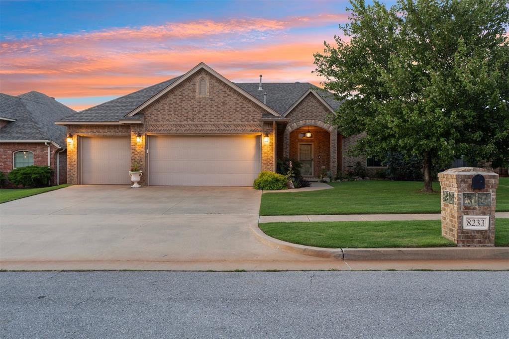 Welcome to this beautifully designed Deer Creek home offering 3 spacious bedrooms, 2 bathrooms, and a dedicated office—ideal for remote work, study, or creative space. From the moment you walk in, you’ll notice the warm engineered hardwood floors and thoughtfully crafted layout that balances comfort and functionality. The oversized kitchen is a standout, featuring abundant cabinetry and a clear view into the inviting living area—perfect for hosting or everyday living. The split floor plan offers privacy, with the primary suite tucked away from the secondary bedrooms for added relaxation. Step outside to a covered patio and a spacious backyard ready for relaxing evenings or weekend get-togethers. With a 3-car garage—complete with an in-ground storm shelter—this home truly has room for it all. Located in the desirable Deer Creek School District, this one is move-in ready and waiting to welcome you home. Neighborhood amenities include a pool, basketball court and play ground. Don’t miss your chance—schedule your showing today!