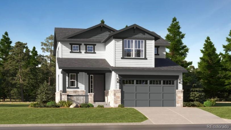 **Contact builder today about Special Financing for this home - terms and conditions apply**Move In Ready NOW!Located in the brand new Vermilion community, this beautiful new Evans 2-story  features 3 beds, 2.5 baths, laundry, great room, kitchen, dining room, loft and 2 car garage. Gorgeous design finishes and upgrades throughout including luxury vinyl plank flooring, stainless steel appliances and more. The builder provides the latest in energy efficiency and state of the art technology with several fabulous floorplans to choose from. Energy efficiency, and technology/connectivity seamlessly blended with luxury to make your new house a home.  Close to dining, shopping, entertainment and other amenities. Don't miss your opportunity. Welcome Home! Photos and walkthrough tour are model only and subject to change. Association fee subject to change. Enjoy easy access to Tagawa Gardens and the Cherry Creek Trails right outside your neighborhood