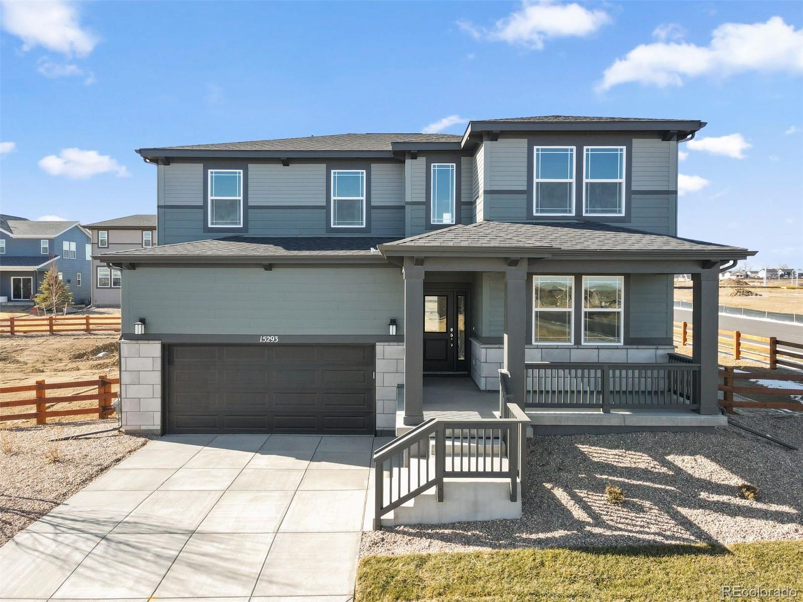 Welcome to this beautiful 4-bedroom, 2.5-bath home in the desirable Talon Pointe community! Offering approximately 2,300 square feet of thoughtfully designed living space, this home features an open and inviting layout perfect for both everyday living and entertaining.The main floor showcases durable luxury vinyl plank flooring throughout and includes a dedicated study, ideal for a home office or quiet workspace. The kitchen is a standout with upgraded cabinetry, quartz countertops, and a gas stove, opening seamlessly to the main living and dining areas.Upstairs, you'll find four spacious bedrooms including a comfortable primary suite, along with a convenient second-floor laundry area and additional full bath.Situated on a desirable corner lot, the home also offers a covered patio, perfect for relaxing or hosting outdoors. The unfinished basement provides excellent potential for future expansion, storage, or customization to suit your needs.Enjoy modern living in the welcoming Talon Pointe community with this move-in ready home that combines style, comfort, and room to grow.Located just four minutes from E-470, Talon Pointe offers unmatched accessibility to DIA, the Denver Tech Center, downtown, mountain recreation, and exceptional shopping and dining. Residents enjoy a massive community park and integrated trail system, creating the perfect balance of convenience and outdoor lifestyle.