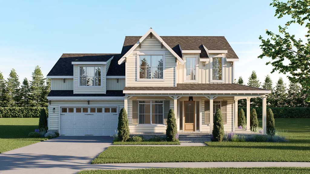 The Kendall from Bay Creek Homes, constructed by Virginia Builders, is a triumph of coastal farmhouse design, featuring a commanding wrap-around front porch and a sophisticated blend of lap and vertical board-and-batten siding. The main level is engineered for modern living, anchored by an open-concept gourmet kitchen with a social island that flows into an airy dining space and a magnificent family room. Tucked away for maximum seclusion, the main-level primary suite serves as a spa-like retreat with a soaking tub, dual vanities, and a generous walk-in closet. A private home office and a convenient "drop zone" entry from the garage round out the thoughtful first floor. Upstairs, a massive multi-zone loft overlooks the foyer and leads to two additional oversized bedrooms, each with ample closet space. Coastal elegance meets superior functionality in The Kendall!  *Home Under Construction - all images, including furniture, are computer renderings and for illustration purposes only.*