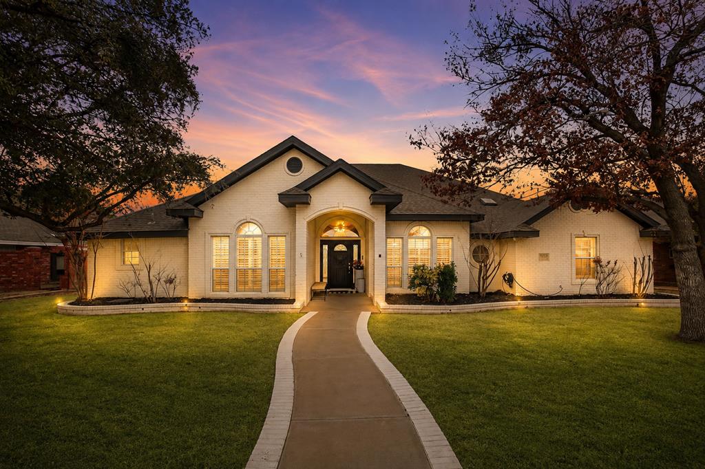 Located at the end of a quiet street, this exquisite 5-bedroom, 3.5-bath home offers refined luxury and exceptional space. Featuring two living areas— a study with private patio-two dining areas, and a 3-car garage, the home is designed for both everyday living and entertaining. Soaring ceilings and walls of windows fill the home with natural light and showcase the resort-style outdoor living space and beautiful pool with a new slide. Hardwood and stone tile flooring, a stunning gourmet kitchen with granite countertops. Spacious bedrooms! Tons of closet space! Eye-catching inside & out!
