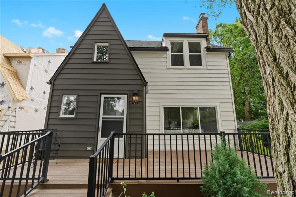 This classic Royal Oak home located in a prime location near 13 and Woodward has recently been updated to meet your every need. Start with the classic look situated on a nicely landscaped large city lot with a 2.5 car garage and large Trex front and rear decks. Inside has been carefully restored maintaining the classic look while updating features to fit the modern lifestyle. The restored hard wood floors greet you through the first and second level. The large kitchen features quartz counters, an island, a large walk in pantry new G/E appliances, new cabinets and plenty of space for storage. The kitchen flows into a large dining and living area featuring a brick fireplace. In the rear of the house is a mud room, powder room and a den all with beautifully installed new hardwood floors. The second level features a primary suite, two bedrooms and a common bath area. The third level is a 4th bedroom or can be easily used as a secondary play area for the kids. The basement is finished, has two sump pumps and a waterproofing system has been installed. Additionally, the home has a new roof, gutters, windows, furnace, A/C unit, upgraded electrical and plumbing. All necessary city permits have been pulled and completed. Located near Webster and Woodward area, it is an easy walk to Shrine Parrish, Jane Adams school and a short drive to downtown Royal Oak, Birmingham, Clawson and Berkley. Welcome to your new home!