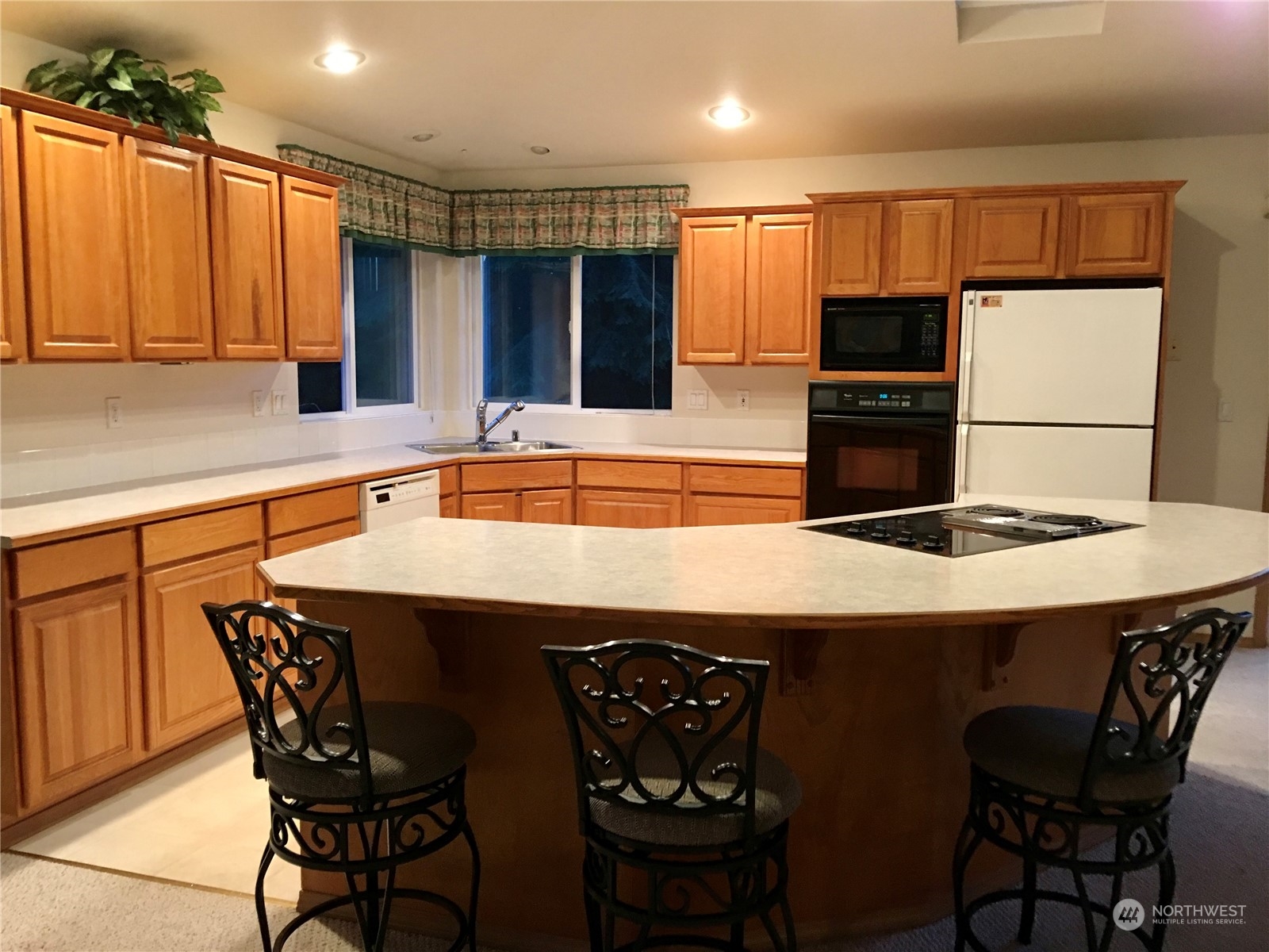 UNIT A Kitchen New Refrigerator and Dishwasher all in Black