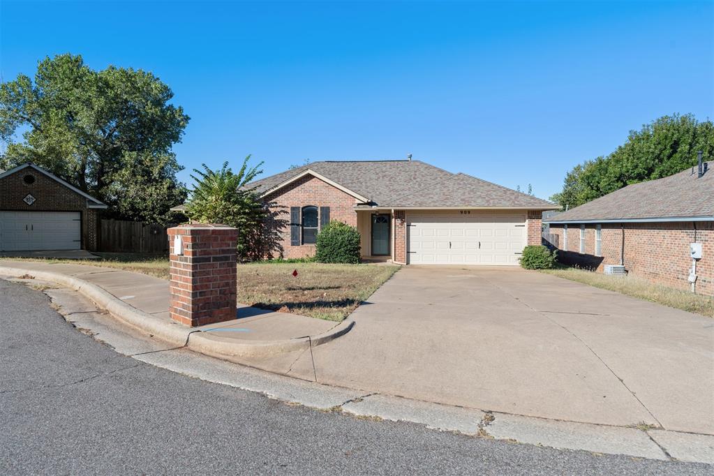 Welcome to this charming 3-bedroom, 2-bath home nestled on a quiet cul-de-sac in the heart of Edmond. With 1,576 sq ft of thoughtfully updated living space, this single-level gem offers warm, inviting interiors and a layout that flows effortlessly. Enjoy a spacious living room with natural light and a cozy fireplace, an open kitchen with island and pantry, and a master suite featuring dual closets, a separate tub and shower, and a vanity nook. Recent upgrades include a newer roof, HVAC, hot water heater, and luxury vinyl flooring throughout. Step outside to a covered patio perfect for relaxing or entertaining. Located minutes from top-rated schools, shopping, and dining—with no HOA and an extra-long driveway for added convenience. This well-maintained home is move-in ready and waiting for its next chapter.