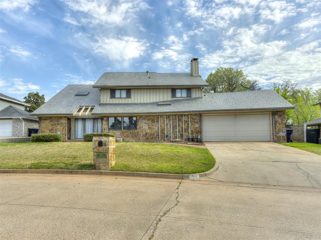 Welcome to this stunning 5 bed, 4 bath home located in Quail Creek! This spacious two story property has over 4,000 square feet of beautifully designed living space. Step inside and be greeted by gorgeous wood flooring throughout the home. The main living room features a gorgeous stone fireplace, creating a warm and inviting atmosphere. The fully updated kitchen is a dream, complete with granite countertops, stainless steel appliances, a farmhouse sink, an island, and ample storage. The kitchen seamlessly flows into a secondary living room, which includes a cozy fireplace and built-in shelving—ideal for entertaining or relaxing. The primary bedroom is a true retreat, featuring an accent stone wall and a charming fireplace. The en suite bathroom offers his-and-her vanities, a built-in makeup vanity, a jetted tub, and an oversized walk-in closet with custom shelving. The secondary bedrooms are generously sized to suit all your needs. An upstairs balcony provides a seating area with views of the backyard, which includes a spacious open patio and a sparkling inground pool—perfect for outdoor gatherings and summer fun. Located in the Edmond School District and close to shopping, dining, and entertainment, this home has everything you could ask for. Schedule your private showing today and make this Quail Creek gem your dream home!