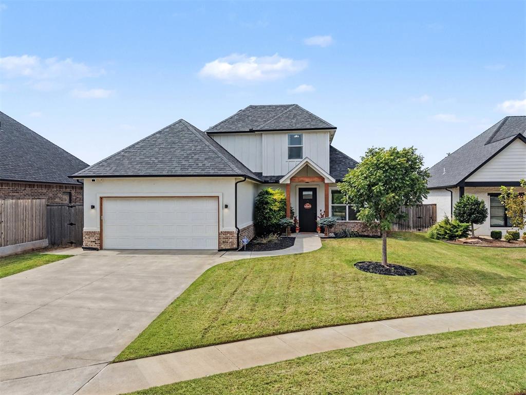 Welcome to this stunning custom home by Stonewall, nestled in Vintage Creek. Offering 3-bedrooms, 2.5-bathrooms this home is a masterpiece, meticulously crafted with every detail and upgrade in mind. This two-story beauty sits on a generous lot, offering breathtaking views overlooking one of the community's stocked ponds. Upon entry, you'll be greeted by a modern and open floor plan that seamlessly blends style and functionality. The living area is flooded with natural light, adorned with tall ceilings, and features a custom mantel for discreet storage. The kitchen is a chef's dream, boasting custom real wood cabinets with pull-out spice racks, utensil and knife holders, and a large island with additional storage. The walk-in pantry provides even more storage, electrical outlets, and space for appliances. The primary suite is conveniently located on the ground floor featuring a walk-in shower with rain shower head and a spacious closet. Upstairs, you'll find a large built in desk- the perfect space for work or study- two generous sized bedrooms, and a full bath. Unwind on the extended covered back patio with a picturesque view of the pond. Extended patio, pergola and safe room added in 2025.  All furniture is optional to purchase. Schedule your private tour today!