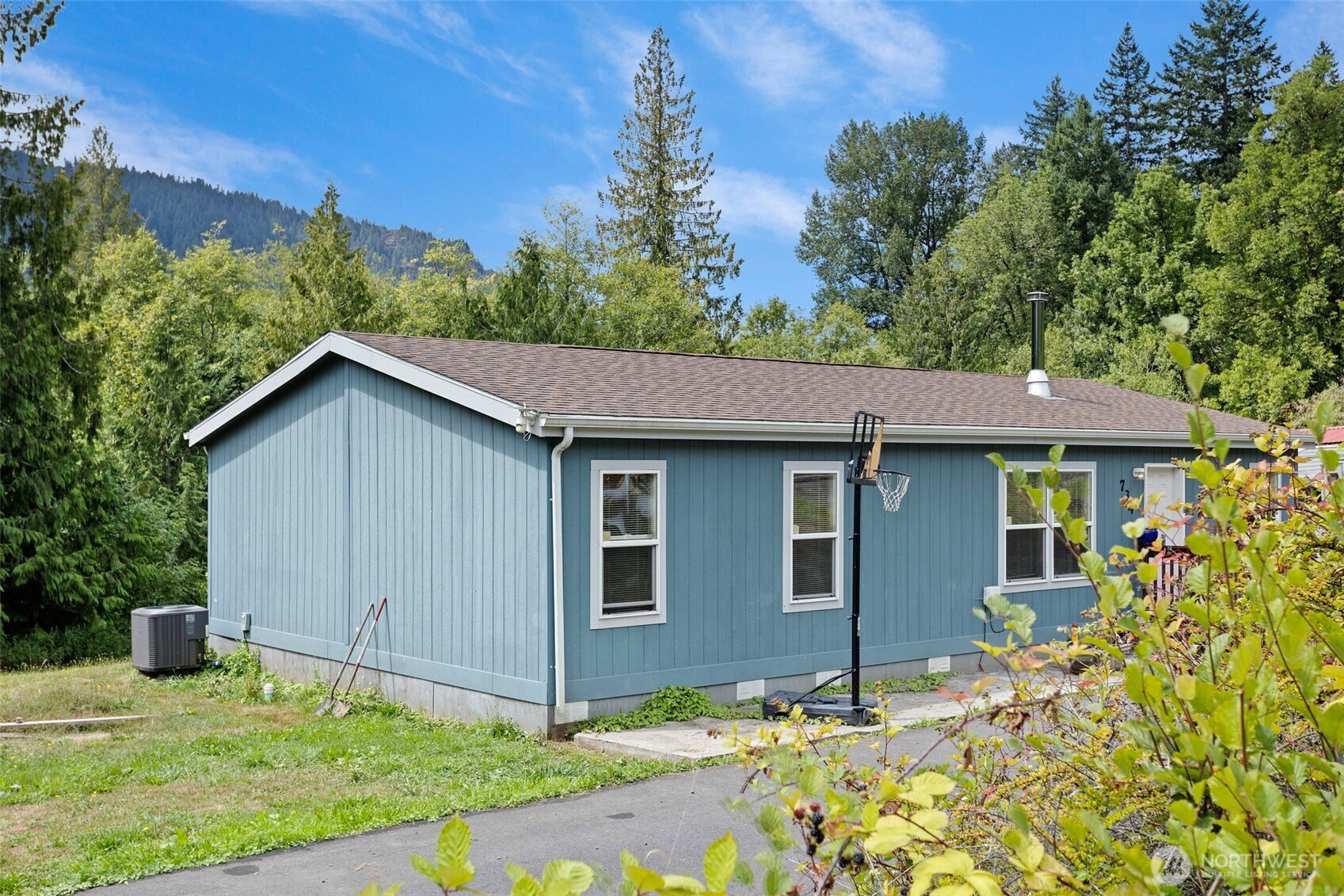 Welcome to your woodland sanctuary! This 3-bed, 2-bath home on 1.17 acres offers 1,296 sq ft of cozy living space with partial mountain views, a spacious backyard deck, wood-burning fireplace, and open layout. Just minutes from the vibrant amenities of Morton, yet feeling secluded, the property features a large garden area, storage shed, and marketable timber. Whether you're seeking a peaceful retreat or a base for exploring Mount Rainier or White Pass, this home provides an authentic woodland haven. Don’t wait—schedule your visit today!