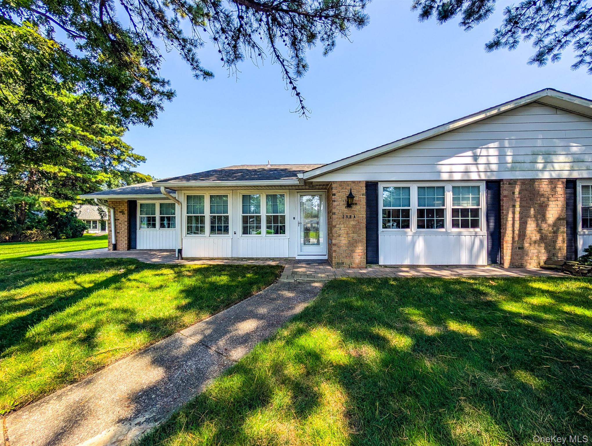 Spacious, Updated Condo in Leisure Village – 55+ and older Community with Resort-Style Amenities!
Welcome to the largest Regency model in Leisure Village, offering Approximate 1,767 living square feet plus a garage and an enclosed all-season patio—perfect for relaxing or entertaining year-round. This beautifully updated home has it All! Combines comfort and style with top-quality upgrades throughout
The modern kitchen features stainless steel appliances, upgraded cabinetry with pull-outs, and sleek finishes. Both bathrooms have been tastefully renovated, including a walk-in shower with seat. Other highlights include custom doors, stylish lighting and plumbing fixtures, neutral paint, upgraded flooring, newer windows and window coverings, baseboards, thermostats, and a charming brick paver patio.
Enjoy easy, low-maintenance living with exceptional amenities: golf course, clubhouse, fitness center, pools, woodworking shop, billiards, social clubs, and more. Cabinets in the garage provide extra storage—and yes, they stay! This is a Must See!

Just bring your toothbrush and start enjoying the lifestyle you deserve!