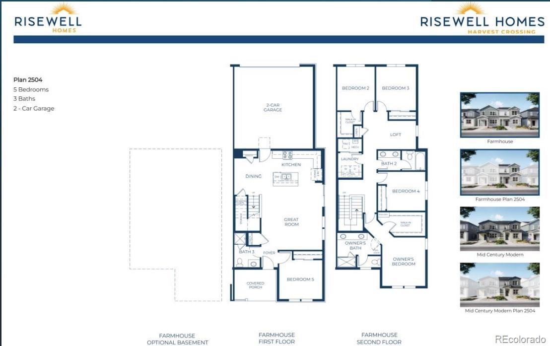 Welcome to the thoughtfully designed paired home at Harvest Crossing. This modern two-story duplex offers 5 bedrooms, 3 bathrooms, a versatile loft, and a 2-car garage. The main level features an inviting open-concept layout where the kitchen, dining area, and spacious great room flow seamlessly together—perfect for everyday living and entertaining. The kitchen provides generous cabinetry and counter space while maintaining a natural connection to the main living areas. Upstairs, the primary suite offers a private retreat with an en-suite bath and ample closet space. Two additional bedrooms, a full bathroom, and a flexible loft area provide extra room for a home office, media space, or play area. Located in the Harvest Crossing community in Central Aurora, residents enjoy convenient access to parks, trails, shopping, dining, and major commuter routes, making it easy to enjoy comfortable living with close proximity to everything the Denver metro area has to offer.