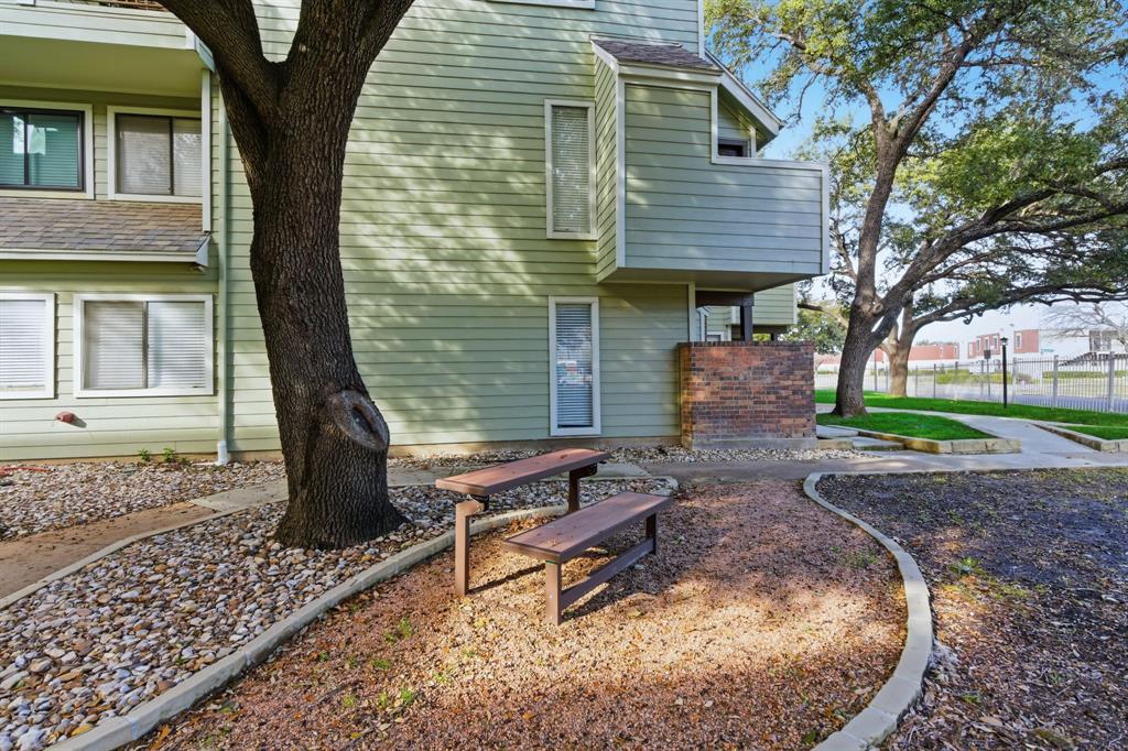 Fresh, bright, and move-in ready!! This stylish condo blends comfort with convenience. The remodeled kitchen shines with quartz countertops, a new designer backsplash, and stainless steel appliances. Enjoy new flooring throughout, and an updated bath showcasing an oversized walk-in shower. A stacked washer and dryer is cleverly tucked away for easy access. Soaring vaulted ceilings and a cozy wood-burning fireplace anchor the living area, while French doors open to a private balcony with extra storage—perfect for morning coffee or evening unwind. Upstairs, a versatile flex loft offers endless options: sitting room, library, or home office. Location perfection: 7 minute drive to downtown, and minutes to premier shopping and restaurants, plus Fort Worth favorites—the Zoo and Botanical Gardens—with quick access to major corridors, TCU and the Fort Worth hospital district.  Home is also available as a Short Term Lease of 3 months or more.