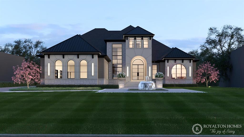 To Be Built. Experience luxury at its finest in this custom, build-to-suit estate by Royalton Homes, perfectly positioned on a coveted walkout lakefront lot on Twin Lake West. Designed with architectural distinction and exquisite craftsmanship, this home offers over 7,300 sq ft of finished space across three levels. The main floor features an open-concept great room with lake views, chef's kitchen with dual pantries, dining room, wet bar, and an opulent primary suite with spa bath and dual walk-in closets. Upstairs includes three bedroom suites with private baths and walk-ins. The finished walkout lower level is an entertainer's dream-complete with a full bar, wine cellar, kitchen, golf simulator, and guest suite. Outdoor spaces include a covered terrace and ample room for future pool or dock. Personalize every detail and create your lakefront masterpiece.