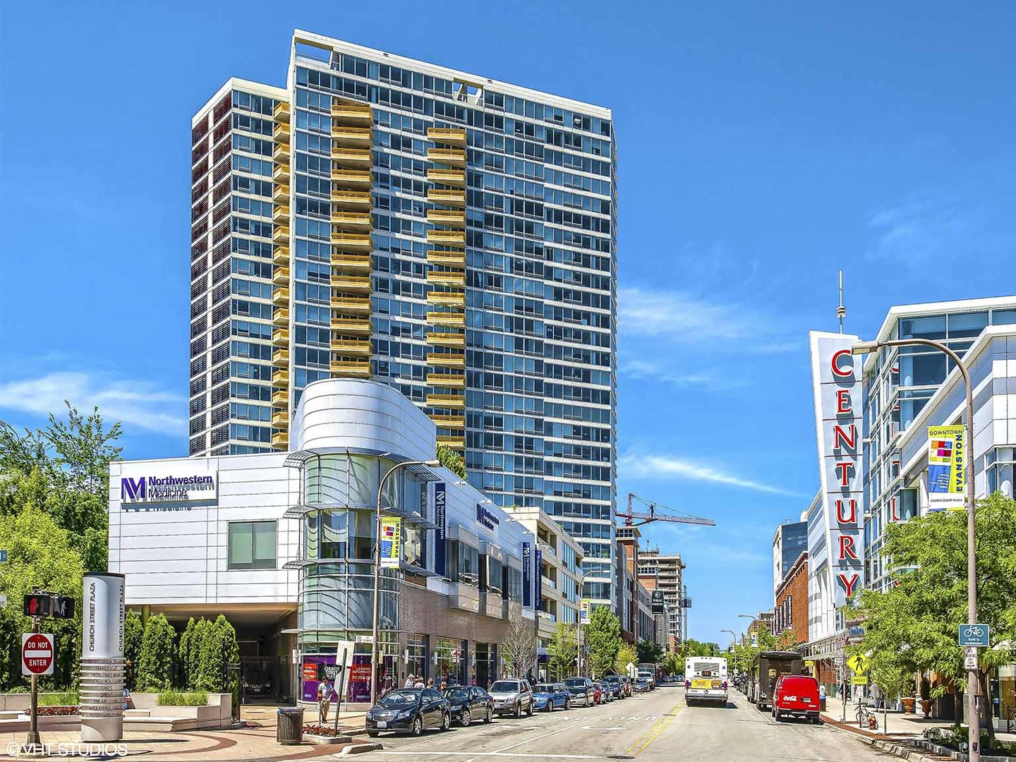 "Welcome to Heavenston, where serenity meets luxury! Great opportunity to live in one of the premier amenity buildings in the heart of downtown Evanston. Inspirational & motivational views to start your day & reset your mind & wellness in a pedestrian green tree-lined street with cute international cafes. Feel like you are on vacation in your own home! This one-bedroom unit is appointed with an open concept, light-filled rooms, tall ceilings, an indoor heated parking space # 37, and storage locker #174, in-unit laundry, a private balcony, and new gray vinyl hard flooring. Leather sofas are included in the sale of the property. Unit comes FULLY furnished. Heat, gas, water, and basic cable/Internet are included in the assessment. Well-managed building with amenities that include 24-hour door staff, pool, jacuzzi, fitness center, indoor heated parking garage, 4th-floor deck with Room & Board patio furniture, a business center, and a bike room. The Optima Views building received the Distinguished Building Award from the Chicago Chapter of the American Institute of Architects in 2005. Outstanding downtown Evanston location close to public transportation: CTA (Purple Line), Metra train, and Bus transit to the airport & malls. The building is a convenient walking distance to Farmer's Market, Top Tier Medical campus, and 12-screen AMC movie theatre across the street. Walk to the center of downtown with fun local eateries and bars, for groceries you have Whole Foods & Trader Joe's and 2 Starbucks. Evanston is one of the Chicago area's premier & sought-after neighborhoods with easy access to the Lakefront, beaches, Music and performing venues, spas, Northwestern Hospital, highly-rated restaurants, outdoor dining, and shopping. PRICED TO SELL! Seller's Market in this building. Reserves: $2,540,651.37. Model Pictures 2-32 are virtually staged