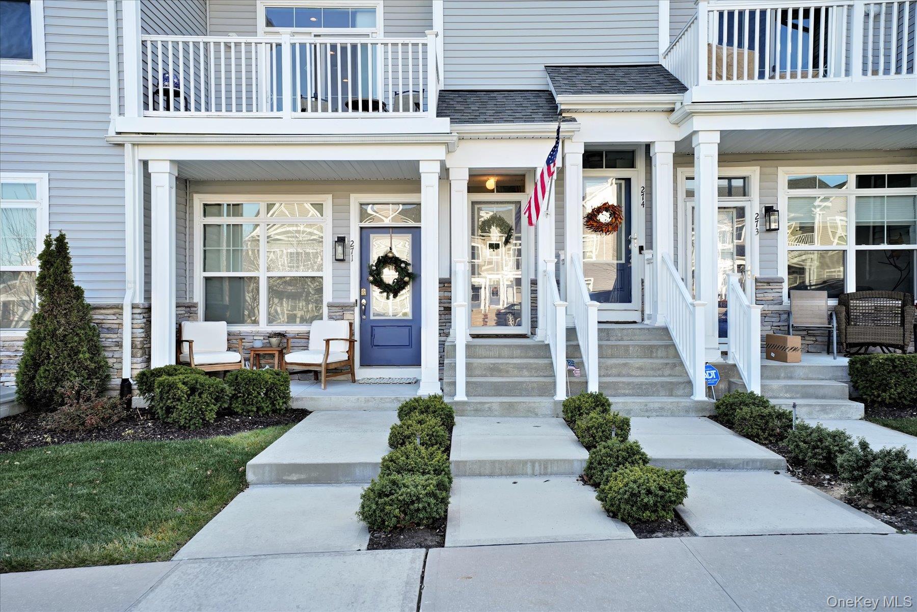 Discover your dream home in the award-winning 55+ resort-style community of Country Pointe Meadows! This inviting 2-bedroom, 2-bathroom home with a 1-car garage delivers effortless luxury and fun-filled living. Glide upstairs effortlessly with your private elevator to the bright, open main living level, perfect for hosting or relaxing in style. Double entrances (front and rear) add extra convenience, while your own private outdoor patio invites sunny mornings with coffee or evening barbecues under the stars.Live the resort lifestyle every single day: dive into heated pools, challenge friends to tennis, bocce, or pickleball, crush your fitness goals in the state-of-the-art gym, unwind in the sauna/steam room, or socialize at the vibrant clubhouse bar & lounge and ballroom. It's like being on permanent vacation!Prime location just minutes from the LIE means shopping, dining, medical offices, and endless Long Island adventures. Don't miss this chance to live where every day feels like a getaway!