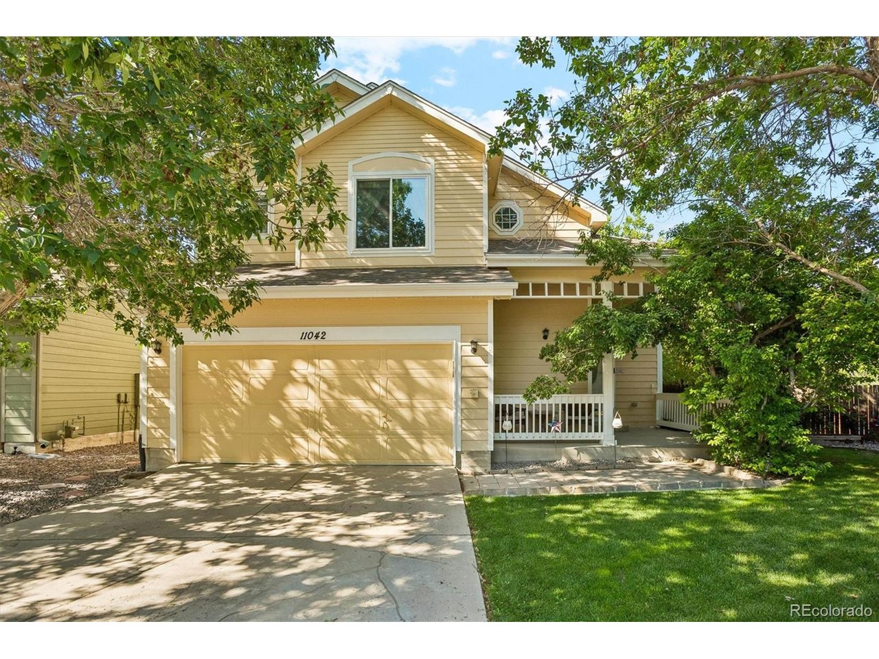 Welcome to 11042 Pheasant Court, located in the Bradbury Ranch community of Parker.This 3-bedroom, 2.5-bathroom home offers a functional layout with thoughtful updates throughout. Hardwood flooring extends across the main level and continues up the staircase to the second floor. The living and dining rooms feature fresh interior paint, while exterior painting is scheduled for completion by the end of June.The kitchen provides convenient access to the laundry area and attached garage. Step outside to a fully fenced backyard featuring a spacious patio, ideal for outdoor dining, entertaining, or enjoying Colorado's seasonal weather.Recent improvements include new windows in the living room, kitchen, and bedrooms (2025), fresh interior and exterior paint (2026), and a new water heater (2026), offering added value and peace of mind for the next owner.Residents of Bradbury Ranch enjoy access to community amenities including a pool, tennis courts, parks, and walking trails. The home is conveniently located near Downtown Parker, O'Brien Park, and the Parker Recreation Center, with easy access to I-25 and E-470 for commuting and exploring the greater Denver area. This home is located in the Douglas County School District.Don't Miss out!