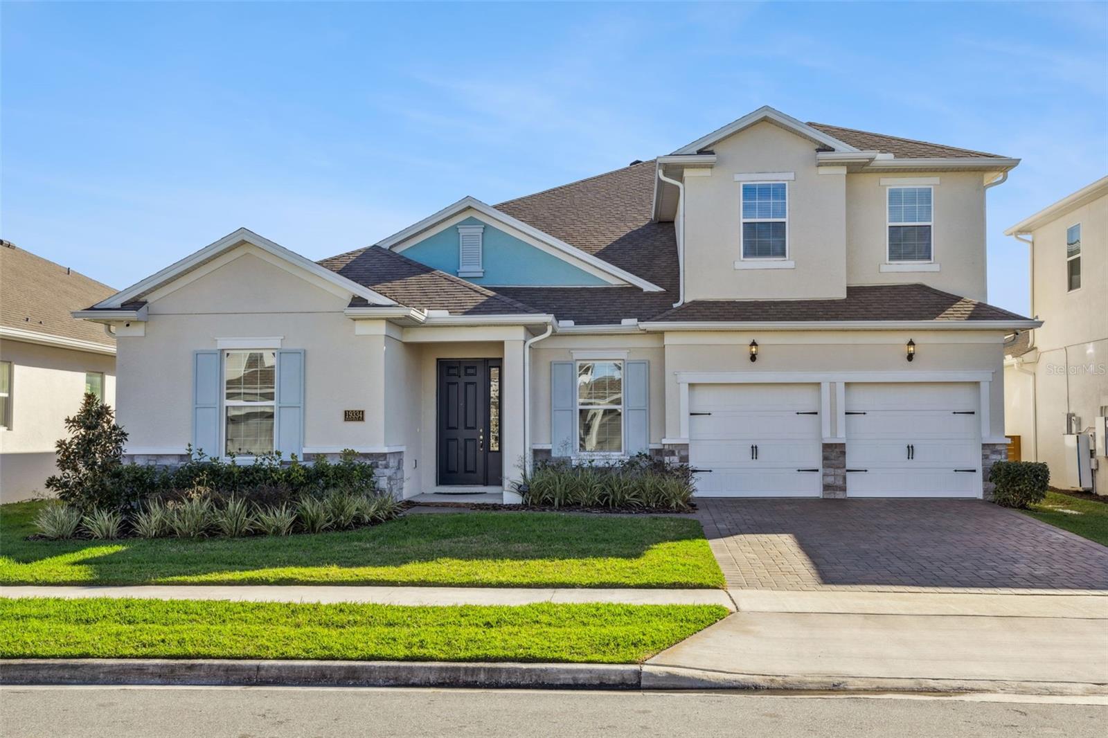 Better than new! Welcome to this stunning 7-bedroom, 4-bath home, built in 2024, and located in the highly sought-after Summerdale Park community of Lake Nona. Designed for modern living, this home features a spacious open-concept layout with wood-look tile flooring on the main level and luxury vinyl plank flooring throughout the stairs and second floor...no carpet anywhere. At the heart of the home is a chef-inspired gourmet kitchen, complete with a large center island, abundant counter space, quartz countertops, 42" Shaker cabinets, and premium stainless steel appliances, including a refrigerator, dishwasher, built-in microwave, oven, cooktop, and a convenient pot filler. The expansive family room flows seamlessly from the kitchen, making it ideal for entertaining and everyday living. Upstairs, a large loft provides flexible space for a media room, home office, or play area. The owner’s suite on the main floor is a true retreat, offering a generous walk-in closet and a spa-inspired ensuite bathroom with an elegant soaking tub and a walk-in shower featuring a luxurious rain shower head. Enjoy Florida living outdoors on the covered lanai with power shade, overlooking a fully fenced backyard, perfect for relaxing or hosting gatherings. Located near A-rated schools and just minutes from Lake Nona Town Center, Boxi Park, Medical City, USTA, and an abundance of dining and entertainment options. Easy access to HWY 417, Orlando International Airport, Disney, and Universal makes commuting and travel effortless. Summerdale Park amenities include a destination-style pool, community dock, and a vibrant neighborhood atmosphere, offering the best of Lake Nona living. Don't delay, schedule your private showing today.