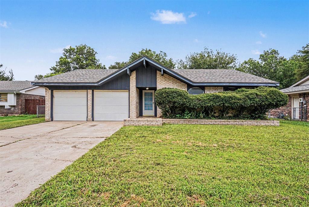 This beautiful 3-bedroom, 1.5-bathroom home offers a wonderful blend of functional design, modern upgrades, and comfortable living spaces. The heart of the home showcases a stylishly updated kitchen fully equipped with premium granite countertops and a sleek suite of stainless steel appliances, creating an elegant and highly efficient hub for all your culinary needs. Designed with everyday practicality in mind, the interior layout features a smart mix of tile and carpet flooring, utilizing durable, easy-to-clean tile in the high-traffic areas and cozy, plush carpeting where you want warmth and comfort most. The living space transitions seamlessly outdoors to a private backyard, providing a fantastic outdoor canvas that is absolutely perfect for pets, play, gardening, or relaxing weekend barbecues. Complete with an attached 2-car garage providing secure parking and excellent extra utility storage, this home is thoughtfully optimized for a seamless, low-maintenance lifestyle.