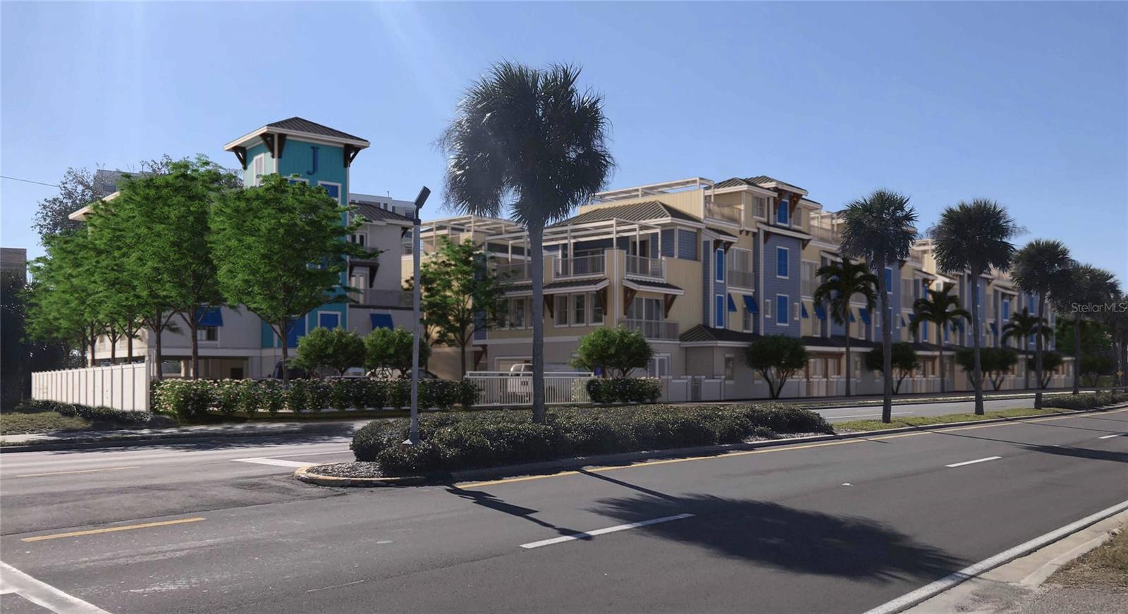 One or more photo(s) has been virtually staged. Pre-Construction. To be built. 12 ICF Luxury Townhomes | 7-Room Boutique Hotel | Retail Winery Space | Pool | STR-Zoned
Introducing 265 Causeway Blvd — a fully entitled, to-be-built mixed-use beachside retreat in the heart of Dunedin’s most desirable waterfront corridor. Offered as a complete land + build package, this shovel-ready development includes 12 luxury townhomes, a 7-room executive boutique hotel, a retail winery space, and a resort-style community pool, all designed with sustainable construction and premium lifestyle amenities. Positioned just steps from the Dunedin Causeway and minutes to Honeymoon Island and Downtown Dunedin, this offering combines the earning power of short-term vacation rentals, boutique hospitality, and NNN retail income—making it a highly attractive asset for income-focused investors or developers ready to break ground. The Townhomes: Each of the 12 residences features over 3,747 square feet of finished space across four levels, all connected by private in-unit elevators. 
Highlights include:
- 4-car garages + private garden patios

- Rooftop terraces with Gulf views (gas, electric, water-ready)

- Spa-inspired owner’s suites, gourmet kitchens, open living plans

- ICF construction: wind rated to 235+ mph, energy-efficient, soundproof, and solar-ready

- Zoned for short-term rental or full-time residence

The Hotel:
A 7-room executive-style boutique hotel delivers elevated lodging in a market underserved by high-end accommodations. Rooms may share access to the pool amenity and offer flexibility in design and operations for STR or extended-stay formats.
 The Retail Winery:
Included is a ground-floor NNN-leased retail space, with a current conceptual use as a winery or tasting room, delivering passive income and enhancing the overall lifestyle appeal of the community.
Location & Lifestyle:
- Steps to the beach, kayak launches, and Pinellas Trail

- Walking distance to downtown Dunedin, shops, restaurants, and breweries

- Minutes to Honeymoon Island State Park

- Near Clearwater Beach, Tampa International, and St. Pete-Clearwater airports

- Unmatched exposure on Dunedin Causeway, a high-traffic tourism corridor
Construction-Ready:
- Approved Development Order

- Recorded Plat with Individual Parcel IDs

- Civil & Architectural Plans Completed

- Hotel, Retail & Townhome Pads Ready for Vertical Construction

- All utilities accessible

This is more than a real estate development—it's a destination. A rare fusion of luxury, functionality, and walkable Florida coastal lifestyle with income-generating versatility.