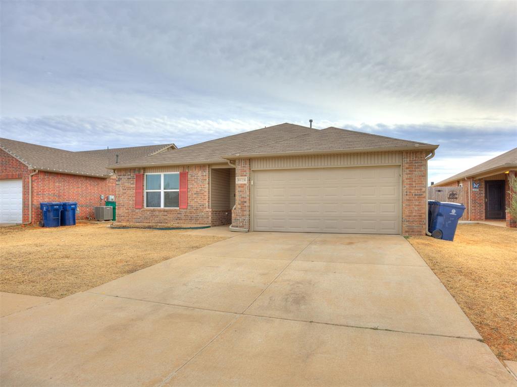 THIS HOME IS A MUST SEE! LIKE NEW 2018 HOME 3/2/2 BEAUTIFULLY KEPT IN THE MUSTANG SCHOOL DISTRICT! The entire home has been repainted and has all new flooring throughout.  Open kitchen with an upgraded back splash, NEW gas stove, New kitchen sink, and the refrigerator stays. Home has 2 full baths in immaculate condition...both have brand new faucets and new lighting.  The home is open concept with great flow and abundant natural light. The master bedroom is quite spacious with a nice size walk-in closet. The home has all new blinds. The HVAC system and roof were both inspected and serviced by professionals in FEB 2026.  The garage door has a brand new remote programmable via cell phone and the home also has a new thermostat.  The front and back porch areas are both covered. This home has great access to the Turnpike, I-44 and I-40 making for an easy commute.  Located near both Mustang and Yukon for easy shopping and restaurants. This home is a must see and will not last long!