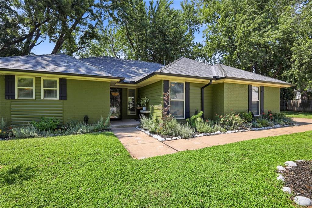 Nestled on nearly half an acre on Norman's highly desirable west side, this Cherry Creek gem offers the perfect blend of location, lifestyle, and space. From the convenience of top-ranked schools, parks, shopping, dining, OU games, and everything that makes Norman one of Oklahoma's most beloved communities, this is a rare opportunity to own a beautifully maintained property in a neighborhood where homes are treasured for generations.Positioned at the end of the cul-de-sac, living here truly provides an opportunity to have your own private oasis. The expansive backyard is designed for making memories, featuring an inviting in-ground pool, a new storage shed, cozy fire pit area, and a flourishing garden bursting with herbs, green beans, corn, tomatoes, watermelon, and more. Extensive landscaping creates a picturesque setting with vibrant zinnias, hydrangeas, roses, Japanese maples, silver maples, redbuds, and countless seasonal blooms. Inside, the thoughtfully designed split-wing floor plan provides added privacy, with a spacious primary suite offering enough room for its own sitting area, home office, or peaceful retreat. Cathedral ceilings and an abundance of windows flood the home with natural light, making it a dream for plant lovers and anyone who appreciates bright, welcoming spaces. The open-concept kitchen and dining area create the perfect atmosphere for everyday living and effortless entertaining, while both guest bedrooms are conveniently located down the hallway near the kitchen. A generously sized laundry room with excellent storage completes this functional and inviting home.Living in Norman is about more than just an address. It's about tradition, family, community, and creating memories that last a lifetime. Come experience everything this exceptional home has to offer and start your own tradition today.