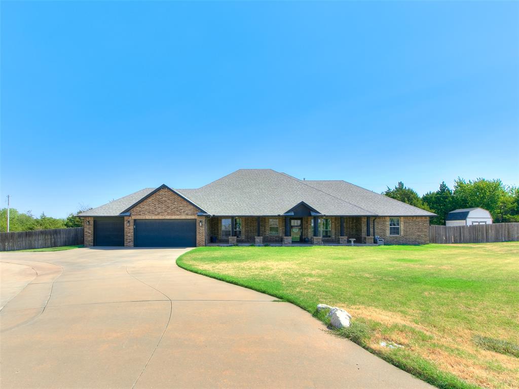 Welcome home to this spacious 3 bedroom, 2 bath property situated on over an acre in the desirable addition! With a 3 car garage, dedicated office, two living areas, and plenty of room to spread out, this home offers the flexibility and space you’ve been looking for.The heart of the home is the large, open kitchen featuring a Wolf gas range, generous island, abundant workspace, and plenty of room for gathering. The second living area provides valuable additional space and could potentially be used as a 4th bedroom, offering flexibility to fit your needs. The use as a 4th bedroom can be negotiated with the buyer.Enjoy your morning coffee on the spacious covered front porch or unwind on the covered back patio while taking in the expansive backyard. With over an acre of land, there is plenty of room to add a pool or other outdoor amenities. The property is approved for a shop, creating even more opportunity for future plans.Beyond the property, you’ll love being part of a community that brings neighbors together throughout the year with events including the 4th of July parade, back to school celebrations, Easter events, and more.Space, flexibility, acreage, and community all come together in this one! Come see everything this property has to offer