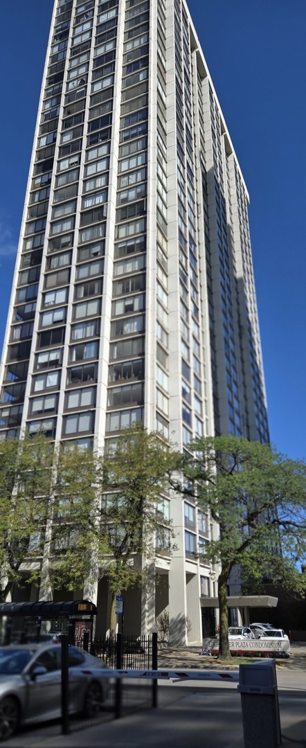 Design Your Dream Condo with Stunning Lake & City Views.  This nearly 1,000 square foot condo offers a rare opportunity to create the home you've always dreamed of. Located right off Lake Shore Drive, the building is conveniently situated with a bus stop directly in front, making commuting and exploring the city a breeze.    Inside, you'll find a bright and sunny living space with large windows that showcase unobstructed views of both the lake and the city skyline. A separate dining area adds charm and flexibility, perfect for entertaining or enjoying quiet meals at home.    Whether you're looking to renovate or personalize, this spacious unit is a blank canvas in a prime location-ideal for bringing your vision to life.    Property offered "As Is".