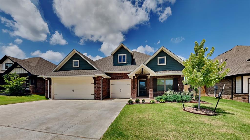 Very nice 4 beds, 3 baths, with large bonus room! 3-car garage w/ a storm shelter installed. Spacious living room has a stunning coffered ceiling, a stacked stone gas fireplace, & barn door. Primary suite offers a sloped ceiling detail, 2 separate walk-in closets, separate vanities, a corner Jetta tub, & a huge walk-in shower! The kitchen has cabinets to the ceiling, impressive backsplash, stainless steel appliances, & 3 CM countertops! Back patio holds outdoor fireplace & a cable hookup. Other amenities include Smart Home technology, a Rinnai Tankless water heater, whole home air purification. Contact us today to make this your home. Pets case by case.Tenant responsible for refrigerator, washer, and dryer.Gas stove top, wall oven, dishwasher and microwave are included.All residents are enrolled in the Resident Benefits Package (RBP) for $45.00/month which includes renters' insurance, credit building to help boost your credit score with timely rent payments, $1M Identity Protection, HVAC air filter delivery (for applicable properties), our best-in-class resident rewards program, and more! If you already have renter’s insurance, upon acceptance that it meets all lease requirements, the RBP would be $31.05/month. More details upon application.