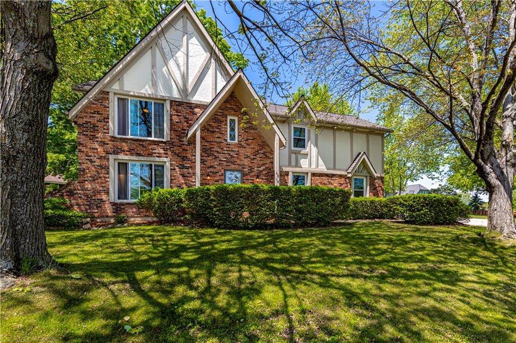 Elegant 2 story with split staircase with lots of space! Formal living and dining rooms plus huge open great room with 2 story fireplace with a wall of windows to the outside. Large eat-in kitchen with bow/bay eating area, gas cooktop island & granite counters. Spacious bedrooms on second level with walk-in closets. Beautiful treed back yard, fenced with oversized wrap around patio.  Extra deep 2 car garage is a plus too. Huge unfinished basement for storage or future media area & play room.  Fresh exterior paint and new landscaping coming.