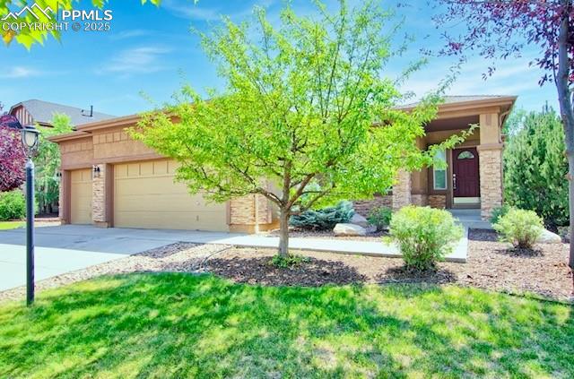 Beautifully maintained stucco ranch home w/flexible living spaces, a thoughtfully designed floor plan, & an entertainer’s dream basement*Total main level living*Home blends comfort & style in one of Colorado Springs’ most sought-after neighborhoods*Prestigious Pine Creek area w/golf, parks, & trails minutes away*Quick access to major routes, shopping, dining, medical facilities, & walking distance to sought after district 20 schools*Neutral decor & ready to move in*3 bedrooms, 3 full baths, office, oversized 3 car garage, finished basement, & spacious lot*Formal Dining Room (or sitting room) located just off the foyer, with a fireplace & abundance of natural light*Light-filled great room / hearth room w/large picture windows & a gas fireplace — perfect as your main living space or a cozy fireside gathering area*Kitchen features granite counters, a pantry & a raised island with a breakfast bar, perfect for everyday casual dining*Separate nook area or flex space w/walkout to side yard*Owner’s Retreat includes a generous walk-in closet, ensuite w/double vanities & soaking tub*Home office w/French doors off of foyer*Additional main level full bath*Main laundry includes washer & dryer*Expansive Rec Room w/distinct areas for a media/entertainment setup, pool table, & game space.  Built-in wet bar with cabinetry & counter space, perfect for hosting game nights & gatherings. Two large bedrooms with generous closets and a full bathroom make this level perfect for extended family, visiting guests, or older children who want their own space*Oversized 3 car garage w/service door*Low maintenance landscaping &  concrete patios along side & rear of home. Community walking trail behind the home
