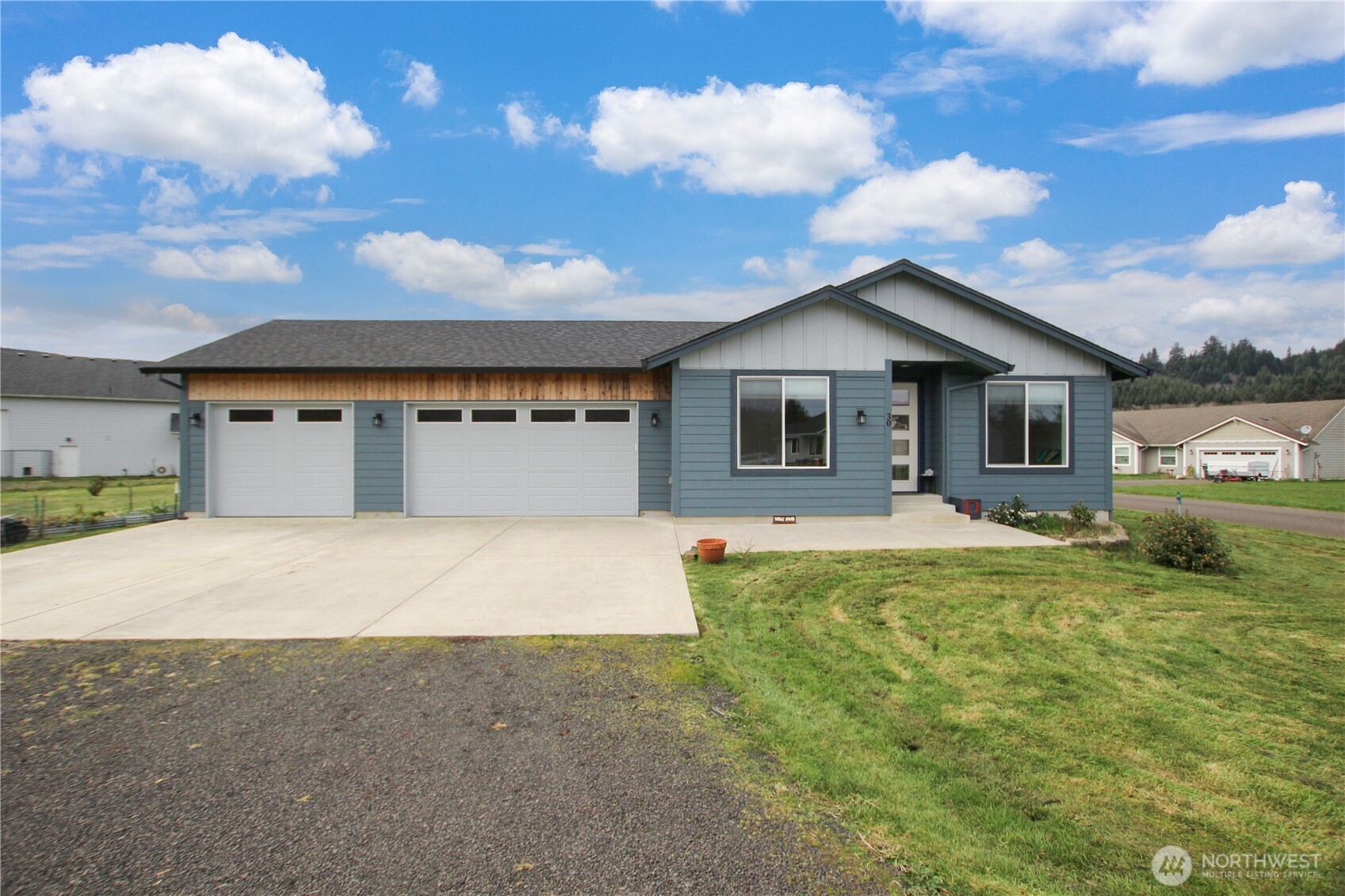 Beautifully built in 2022, this 3 bedroom, 1.75 bath home offers 1,447 sq ft of thoughtfully designed living space on a full acre in the peaceful Elochoman Valley. The open-concept layout features a gorgeous kitchen with quartz countertops, ample cabinetry, and seamlessly flows into the bright, airy main living and dining areas—perfect for both everyday living and entertaining. Outside, enjoy room to breathe with a spacious 3-car garage, a large concrete pad for additional parking, RVs, or toys, and a fully fenced pet run. Established garden beds invite you to grow your own berries and veggies, while the patio with hot tub creates a relaxing retreat to unwind. This tranquil property offers the best of both worlds—privacy and nature with convenient access to town. Located just minutes from all the charm and amenities of Cathlamet, including shops, dining, marina access, and riverfront activities. Enjoy nearby fishing and outdoor recreation, plus the added benefit of being a short drive to the coast or Portland, making this an ideal home base for both weekend adventures and everyday living.