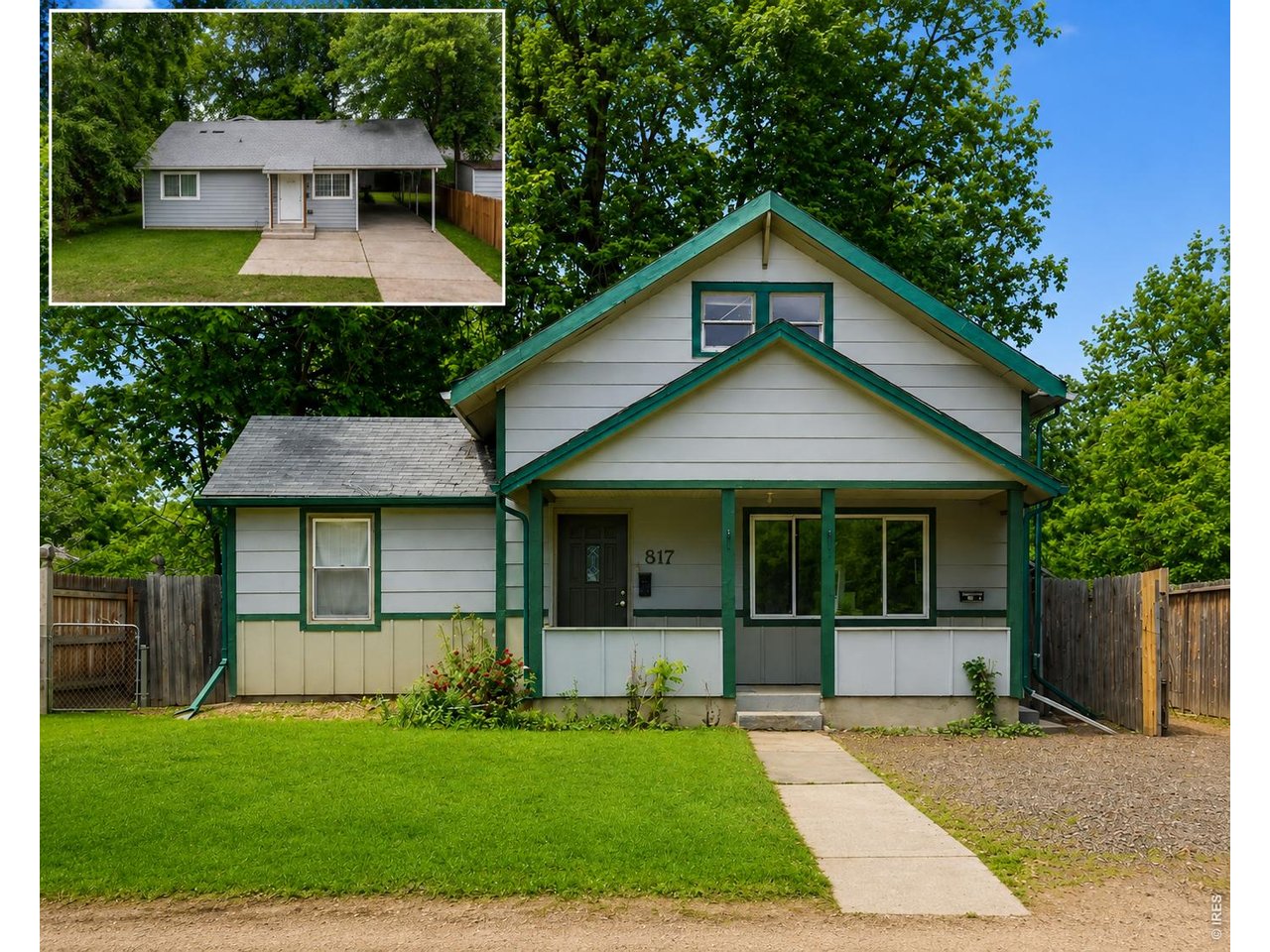 FOR SALE: 1942 sq ft home with 4 bedrooms, 2 bathrooms and fully permitted 817 sq ft ABU (Accessory Building Unit) with 2 beds and 1 bath and alley access. This is a rare opportunity in the heart of Old Town Fort Collins! Situated on a 0.22 acre lot, 817 Whedbee offers outstanding potential for the right buyer with a vision. The main home facing Whedbee is a 2 story with a basement and in need of a full remodel, but the extended value lies in the prime location, lot size, and permitted accessory building unit (ABU) at the rear of the lot with alley access. The possibilities for this property are substantial. Fully renovated homes in the surrounding neighborhood are commonly valued in the $1.5M-$1.8M range. The accessory building unit offers flexibility for a variety of potential uses, including living on-site while renovating or rebuilding the main home (buyer to verify all uses and regulations with the City of Fort Collins). Whether you're looking to renovate, expand, invest, or build your dream Old Town home - create something truly special in one of Fort Collins' most sought-after neighborhoods. Property is being sold AS-IS. Pre-inspected - the report is available upon request. Large lots like this in Old Town are increasingly difficult to find - bring your vision and unlock the potential of this exceptional property.