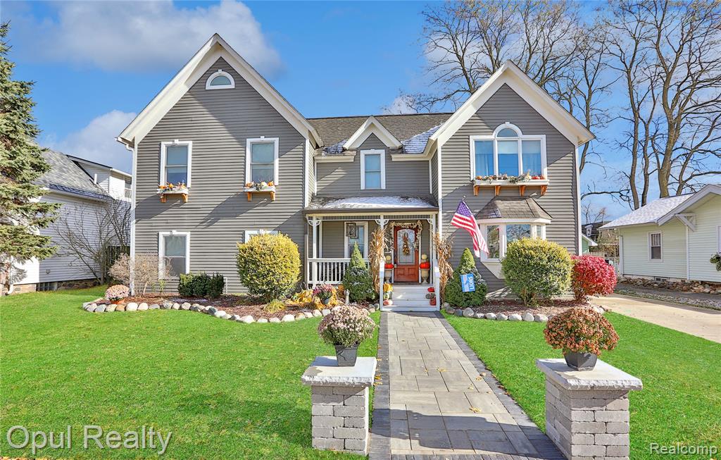 **Exquisite Downtown Northville Luxury Living – A Rare Opportunity**Presenting a rare opportunity to own a stunning residence in the heart of coveted downtown Northville. This exceptional property is positioned directly across from the Downs development, offering a front-row view of the picturesque, newly developed park and serene riverfront. With the charm of Northville’s vibrant downtown just steps away, you’ll have immediate access to shopping, dining, and the bustling farmer’s market – all within a block. Relax and unwind in your own private oasis, featuring a landscaped backyard with a luxurious in-ground swimming pool. For those who appreciate extra space and functionality, the backyard also includes a detached garage with an upper-level loft, offering additional finished space that can be tailored to your needs. Boasting 5 bedrooms and 3 full bathrooms, this residence offers ample space for both family living and entertaining. The finished basement provides even more living space, ideal for a media room, home gym, or personal retreat. It is also pre-plumbed for a full bathroom. The main level features an open-concept design, a formal dining room, and chef’s kitchen – outfitted with top-of-the-line finishes and appliances. Every detail of this home has been thoughtfully designed to create an ambiance of luxury, comfort, and convenience. This is more than a home; it’s an exclusive lifestyle waiting to be embraced. Don't miss the chance to make it yours.