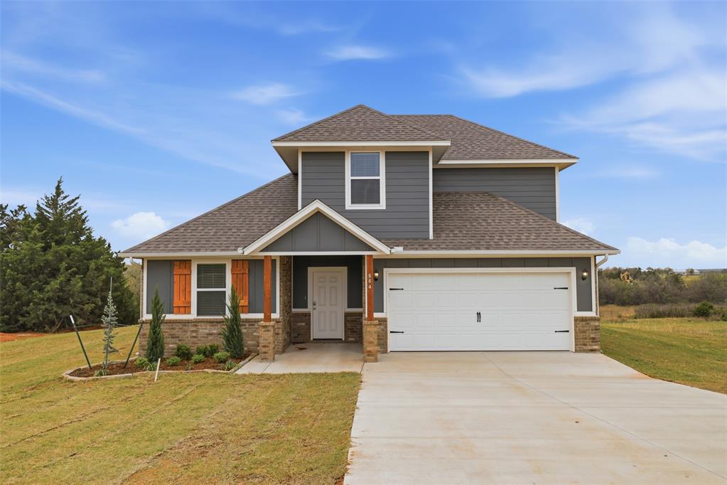 Brand-new construction with special financing opportunities buyers are getting excited about! Qualified buyers may receive up to 5% forgivable down payment assistance through the Oklahoma Housing Stability Program, with additional OHFA programs potentially available. Ask how this opportunity could dramatically reduce your upfront homebuying costs.Positioned on a spacious .60-acre lot, the Richmond is one of the Craft’s most versatile and sought-after layouts.  4 bedrooms, 3 full baths, and a private upstairs retreat, this is what truly sets the Richmond apart. An incredible upstairs bonus retreat featuring its own private living area, bedroom, full bath, and walk-in closet while still offering three bedrooms on the main level. This unique layout creates endless possibilities for multi-generational living, guests or teenagers, a private suite setup that feels separate while still connected to the home.Downstairs, the open-concept kitchen, dining, and living spaces create a bright and welcoming atmosphere with excellent flow. The kitchen overlooks the spacious main living area and offers abundant workspace, storage, and functionality designed for the way people truly live. The downstairs primary suite provides a peaceful retreat with a spacious bedroom, private bath, and walk-in closet, while the additional secondary bedrooms are thoughtfully positioned for privacy and convenience.Outside, the oversized .60-acre lot offers room to spread out and enjoy outdoor living while still benefiting from the convenience of nearby Guthrie, Edmond, and Oklahoma City access. Buck Crossing continues to stand out as one of the area’s fastest-growing communities thanks to its larger homesites and attractive new construction opportunities.Photos are from a completed model intended to showcase the quality, craftsmanship, and design.