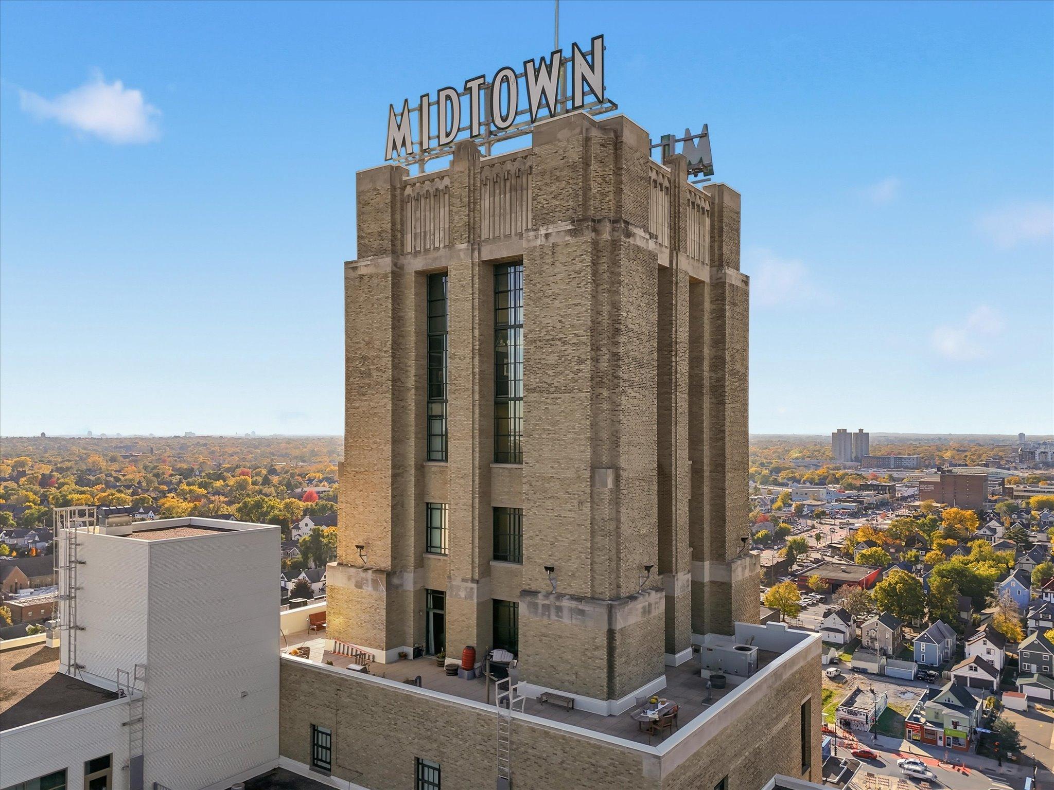 This property qualifies for a lender credit up to $5500 towards closing costs!Experience elevated city living in this stunning east-facing condo located in the historic Midtown Exchange Building. Situated on the 10th floor, this light-filled home offers ever changing views, soaring ceilings, oversized windows, and an inviting open layout designed for comfortable urban living.The updated interior features fresh paint, a movable kitchen island, in-unit laundry, and a brand-new stainless steel refrigerator, dishwasher and new heat pump July 2026. Generous storage space and private resident parking—with the option to install an electric vehicle charger—add everyday convenience.Residents enjoy an impressive array of amenities, including a fitness center, theater/media room, 24-hour security, underground parking, and a rooftop community room and patio complete with grilling stations, seating areas, and planter boxes.Located directly above Midtown Global Market, you’ll have immediate access to a vibrant collection of restaurants, shops, and entertainment. Skyway access to the new Allina Hospital. Outdoor recreation is just steps away with the Midtown Greenway on one side and Powderhorn Park just two blocks from your door.With easy access to freeways, public transportation, pet-friendly living, and the ease of one-level living, this exceptional condo perfectly combines historic character, modern comfort, and an unbeatable community atmosphere.Limited number of Rentals allowed, rental cap is not met.