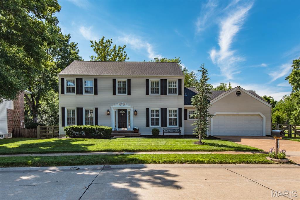 Experience the beauty & elegance of a bygone era in this timeless reimagined center hall colonial, in an unbelievably convenient location in CHESTERFIELD just minutes away from highways, shopping, hospitals, and recreation. Be greeted by a grand oak hardwood staircase and wide-plank floors flowing into the formal living / dining rooms and main level. Pass by the elegant powder room with classic pedestal sink and step into the stunning remodeled Nantucket-style kitchen, complete with English-style beadboard walls, custom cabinetry, appliance garage, Perrin & Rowe faucet, farmhouse sink, colonial sconces, plantation shutters, custom range hood with true ventilation, and a nearly 10-ft carrara marble island with matching backsplash, ledge, and pot filler rack. A 48" stainless refrigerator, 36" range and Bosch 800 series dishwasher truly stand out in this kitchen filled with glorious natural light streaming in. Hardwood floors continue upstairs throughout the 4 bedrooms. 2 additional remodeled bathrooms with high end fixtures, custom tall shower glass, quartz counters, onyx subway surrounds, built-ins, marble floors, and classic clawfoot tub alongside a picture window to take in the majestic views from the very private backyard complete with full brick patio, trellis, cedar fencing, and extensive landscaping.NEW ROOF NOV.2025, window wraps, siding, upgraded front porch, electrical, plantation shutters. Too many upgrades to list here. Come see what you've been missing.
