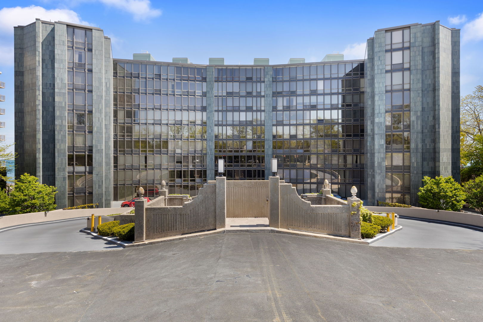 Come for the location ...Stay for the VIEW!  Experience breathtaking lakefront living in this beautifully appointed 2 bedroom unit with a den/home office,  2 full bathrooms and in-unit laundry.  Perfectly positioned, this home captures spectacular views facing east over Lake Michigan and south along the shoreline towards Chicago, offering a truly stunning backdrop from sunrise to sunset.  The expansive layout features a large, light-filled living room designed for both relaxation and entertaining, along with a formal dining room ideal for hosting friends and family.  The versatile den with sweeping lake views provides the perfect space for a home office, reading room, or additional lounge area - where the scenery becomes part of your everyday living experience.  The well designed floor plan includes two en-suite bedrooms ensuring comfort and privacy.  The kitchen offers plenty of cabinetry and counter space as well as room for your table for informal meals.  Experience the luxury and elegance that the 1420 building is known for which includes a full time doorman, valet parking, onsite management, onsite building engineer, a complete workout room, an outdoor swimming pool overlooking Lake Michigan and an unparalleled location right across from Plaza Del Lago.  Please note the fireplace is not functional. Unit is in an estate and will be conveyed "As Is." Parking spot is #84 and storage locker is G 68