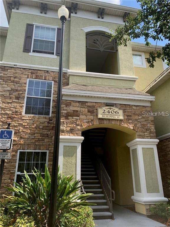 Great condo with a pond view  ground floor is for sale!!! Beautiful Community with excellent management team! Great location for this 2BR/2BA 1ST floor, in the gated community of Courtney Palms. Features include a screened balcony, desk area with bookshelves, walk-in closets, and an open kitchen, new  laminate floors throughout. Freshly paint ed and brand new appliances!!! This lovely community is located near plenty of shopping, restaurants, and all conveniences. Close proximity to the Crosstown Expressway and I-75 with easy access to downtown Tampa. Community amenities include a resort-style pool, clubhouse, racquetball, basketball, and state-of-the-art fitness center.  CONDO IS VACANT AND LOOKING FOR A NEW OWNER.
