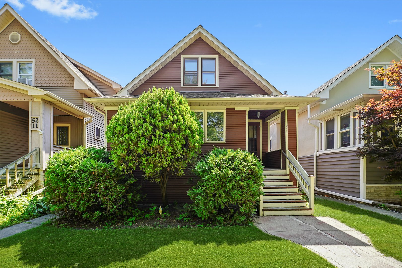 Discover this charming single-family home in Portage Park with a thoughtfully designed layout on every level!    The main floor offers two spacious bedrooms, a full bathroom, a generous family room, and a dining area perfect for entertaining. The expansive kitchen includes ample cabinetry and space for a large eat-in table, ideal for casual dining.    Upstairs, you'll find two more large bedrooms-one with a deep walk-in closet-plus a second full bathroom and a versatile flex space that can be tailored to your needs.    The unfinished basement provides endless potential, whether you envision a playroom, workshop, art studio, or additional entertainment space. Basement ceiling will be removed and basement walls and floor will be painted white/gray, at seller's expense, to give it a clean, modern look.    Outside, enjoy a quaint yard and a  2 and a half car garage for convenience. The classic bungalow facade pairs beautifully with the vintage interior, where architectural details and abundant natural light create a warm, inviting atmosphere. Situated just minutes from Irving Park Rd., public transportation, Portage Park, and plenty of shopping, dining, and nightlife, this home combines comfort, character, and convenience.