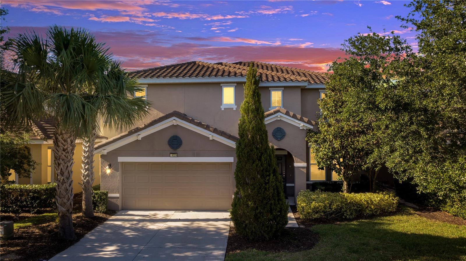 EASY OWNER SELLER FINANCING AVAILABLE AT 7% WITH 70K DOWN PAYMENT!! Fully Furnished 6-Bedroom Pool Home in the Sought-After Gated Community of Solterra Resort – 4328 Acorn Ct, Davenport, FLWelcome to this beautifully maintained and move-in ready 6-bedroom, 4.5-bath home located in the exclusive resort-style community of Solterra—just minutes from Disney World, top golf courses, and premier shopping and dining.This premium lot offers a short walk to the clubhouse, pool, fitness center, and other top-tier amenities. Inside, you’ll find a spacious open-concept layout with high ceilings, granite countertops, stainless steel appliances, ceramic tile flooring throughout the first floor, and cultured marble vanities in all bathrooms. The screened-in lanai features a private heated pool and spa, ideal for enjoying Florida’s year-round sunshine.The home also includes a tile roof, beautifully landscaped exterior, and access to a full range of community amenities including 24-hour security, a resort-style pool with lazy river and water slide, tennis courts, playground, walking trails, and more.Perfect as a family vacation home, short-term rental investment, or full-time residence in one of Central Florida’s most desirable resort communities.