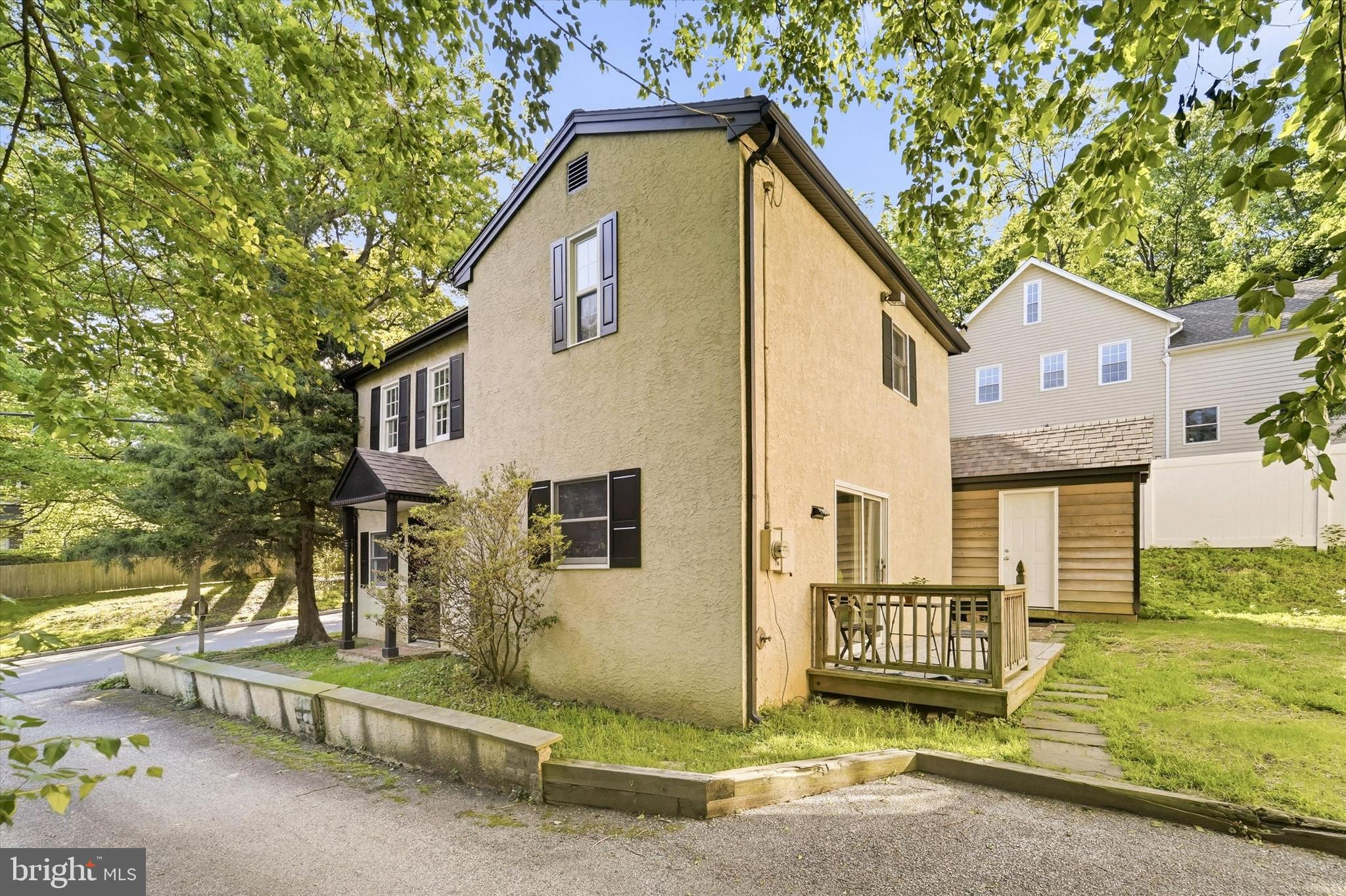 Why settle for a condo when you can own a charming single-family home in the award-winning Tredyffrin-Easttown School District with no HOA fees? Tucked away in a unique enclave of just two homes, this well maintained property offers a convenient Main Line location just minutes from the Devon Train Station, Route 202, Valley Forge National Historical Park, shopping, dining, and everyday conveniences.Step inside to find inviting living and dining spaces designed for comfortable living . The dining area opens to the kitchen and provides easy access to the rear deck,. The kitchen features granite countertops, subway tile backsplash, dark oak cabinetry, recessed lighting, dishwasher, garbage disposal, built-in microwave, and generous pantry storage.A distinctive spiral staircase leads to the second level, where you'll find two well-appointed bedrooms and a newly renovated bathroom. The primary bedroom offers abundant closet space with organizers and access to a private balcony, while the second bedroom also includes organized closet storage. Convenient second-floor laundry adds to the home's practical appeal.Recent improvements include a new heater system, new bath, roof in 2018, and numerous additional upgrades throughout the home. Other features include central air, 200-amp electrical service, updated flooring, storage shed, and tasteful finishes throughout.Offering the benefits of single-family living, a highly sought-after school district, and an exceptional location, this is a rare opportunity in one of Chester County's most desirable areas.