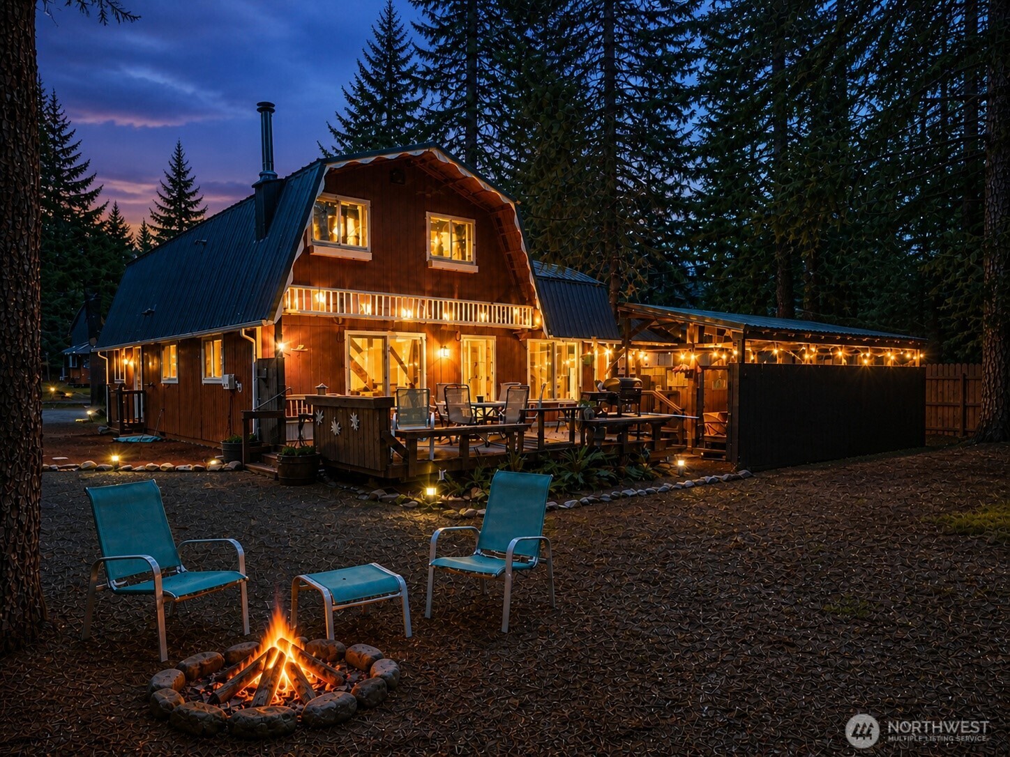 Turnkey Mountain Cabin | Prime Packwood Location | Proven Airbnb Potential    Welcome to a thoughtfully upgraded mountain retreat in the heart of Packwood—where refined comfort meets peaceful, nature-filled living.Extensively improved in 2026, the home blends modern finishes with meaningful system upgrades, including new flooring, updated windows and glass, a new hot water heater, refreshed interiors, and enhanced outdoor areas. Additional improvements to crawl space insulation, plumbing, & electrical systems provide long-term reliability rarely found in similar properties.The home is Vastu optimized for enhanced prosperity, health, & well-being, creating a space that feels balanced and inviting.The outdoor setting stands out—offering a rare mix of openness and privacy, with a serene backyard that flows into surrounding greenery. Enjoy quiet mornings, entertain on the deck, or unwind in the hot tub—each moment peaceful and memorable.Currently operating as a successful STR, the property offers flexibility as a personal retreat, full-time residence, or income-generating investment.Ideally located minutes from White Pass Ski Area, trails & year-round recreation, and within walking distance to one of Packwood’s favorite local restaurants. A rare opportunity to own a well-maintained, thoughtfully improved cabin in one of Packwood’s most desirable areas.