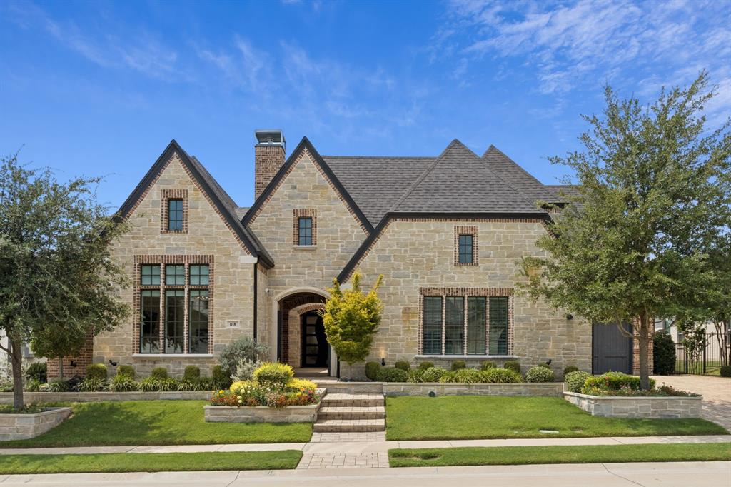 This stunning custom-built 2018 home in West Allen backs to a serene greenbelt, offering both beauty and privacy. Designed with multi-generational living in mind, it features a primary suite downstairs with two separate toilets, a second primary upstairs, and a private in-law casita complete with its own living area, bedroom, and bath; all with fireplaces. At 6,733 sqft, this home is loaded with upgrades, including Control4 automation, over $56K in designer lighting, $80K in professional landscaping, and high-end appliances such as a Wolf gas double commercial range, Sub-Zero refrigerators, and a Miele espresso machine. The floor plan flows effortlessly, with generously sized rooms, six living areas, a dramatic two-story family room with cascading chandeliers, and a private courtyard off the entry. Outdoor living shines with a covered kitchen, fire pit, water feature, pergola, and plenty of space for a future pool. Additional highlights include custom closets, a Bain UltraThermomasseur soaking tub with chromatherapy, media room, wet bart, three electric car charging stations, and epoxy-finished garage floors. Located in a family-friendly neighborhood with wonderful neighbors, this home also offers easy access to major highways, shopping, dining, and entertainment.