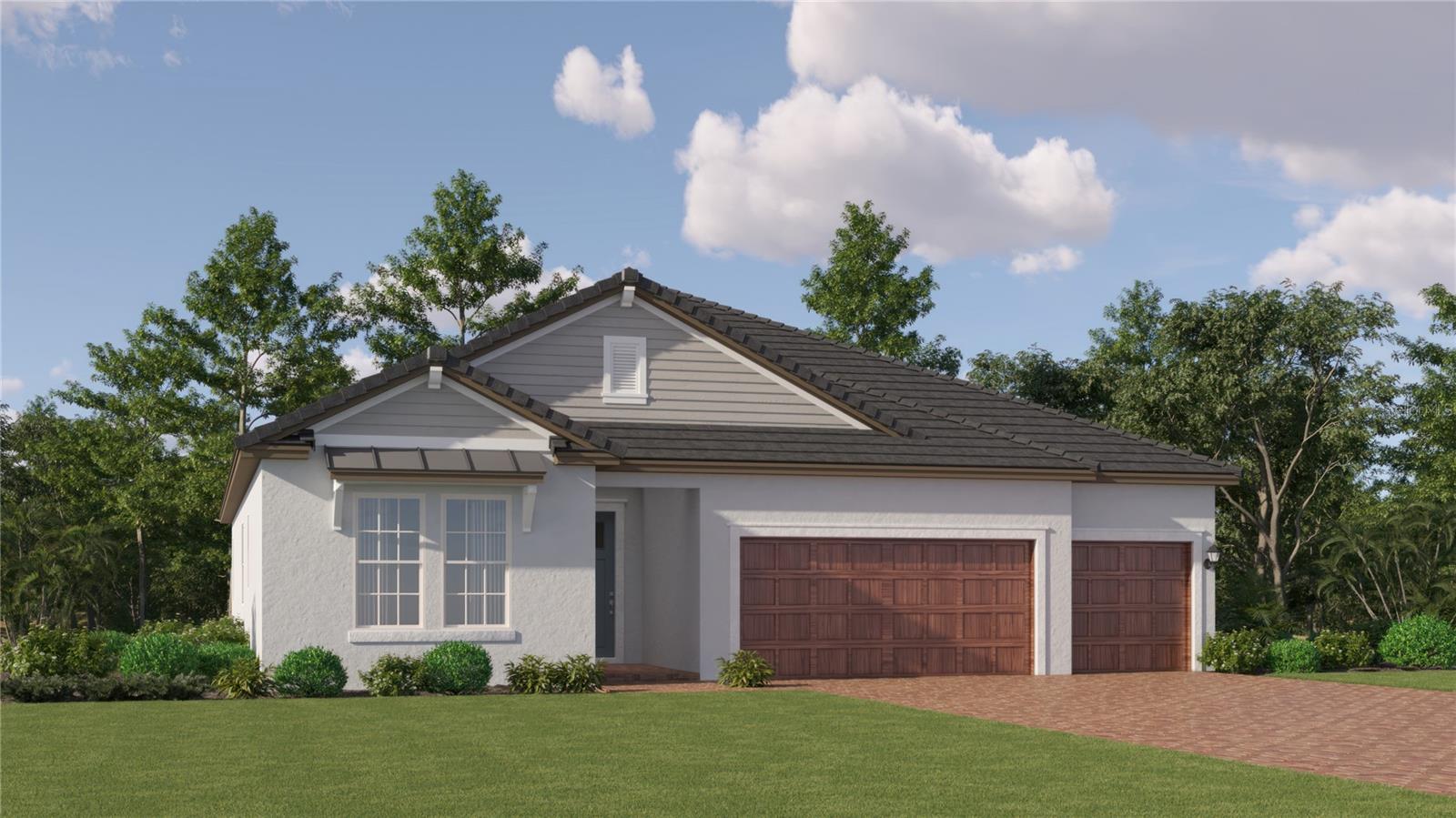 Under Construction. BRAND NEW HOME!!  This single-story boasts an owner’s suite and two secondary suites, each with an attached full-sized bathroom for optimal livability. A versatile flex room leads to an open design that combines the kitchen, family room and breakfast room, while a nearby patio offers outdoor opportunities. The primary owner’s suite is privately located toward the back of the home. A three-car garage and upstairs storage room increase functionality.Prices, dimensions and features may vary and are subject to change. Photos are for illustrative purposes only.