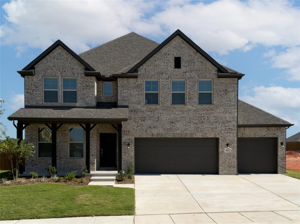 Welcome home to the Laredo — a beautifully designed Beazer Home where style meets comfort. From the moment you step inside, soaring ceilings and a breathtaking staircase set the tone for a home that’s both stunning and inviting. This 5 bedroom, 4 bathroom home features a fireplace, media room, large island, study with French doors, and a covered patio. The first-floor guest suite offers a warm welcome to visitors, while the thoughtfully designed layout ensures space for every part of your life.Designed with the latest trends in mind, this home showcases quartz countertops, rich hardwood flooring, and striking 42-inch gray cabinetry. This floorplan is the same as the model home! Every Beazer home is certified by the Department of Energy as a Zero Energy Ready Home, designed for superior energy efficiency and healthier indoor air quality with Indoor airPLUS. This solar-ready home is built with durable 2x6 exterior walls and spray foam insulation, achieving an impressive average HERS score of 38. Just minutes from Lake Ray Hubbard, Woodcreek in Fate, TX is a vibrant master-planned community designed for fun, connection, and everyday convenience. With multiple amenity centers featuring pools, a basketball court, sports fields, a dog park, and a fitness center, there’s something here for every member of the family to enjoy.Students will thrive in the highly acclaimed Rockwall ISD, making Woodcreek not just a great place to live—but a smart place to grow.Estimated completion: September 2025Days on market reflect the start of new home construction
