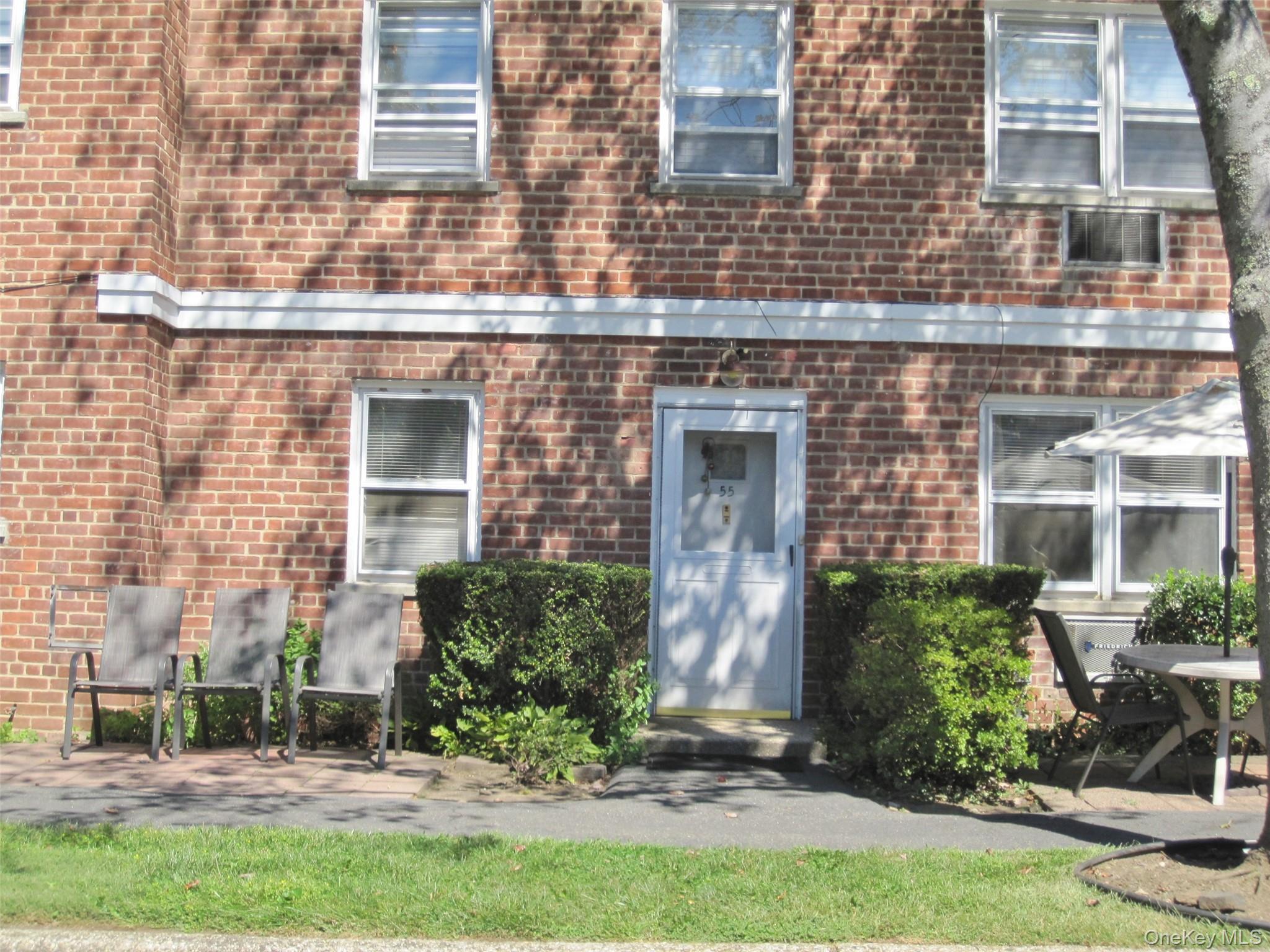 Welcome to Hartsdale, located in the desirable Town of Greenburgh, where convenience, comfort, and an array of amenities come together.  This well maintained two-bedroom, one and a half bathroom co-op has been freshly painted and is move-in ready.  The inviting front foyer opens into a pleasant dining area and a spacious, open living room, creating a comfortable setting for both everyday living and entertaining.  The well-appointed layout includes a kitchen, full bathroom, linen closet, and convenient walk-in closet located off the hallway.  The primary bedroom features a private half bathroom and a generously sized closet, while the second bedroom also offers ample closet space.Residents can enjoy the beautifully maintained grounds, including your patio area perfect for barbecuing, grilling, and outdoor dining.Ideally situated just 1.2 miles from the Hartsdale Metro-North train station, with ample parking available, this home provides an easy express commute to NYC, approx. 35  minutes.Enjoy the charm of Hartsdale and all that Greenburgh has to offer, including quaint shops, diverse restaurants, parks, scenic trails, swimming pools, and recreational facilities. A wonderful opportunity to enjoy comfortable living in a convenient and well established community.