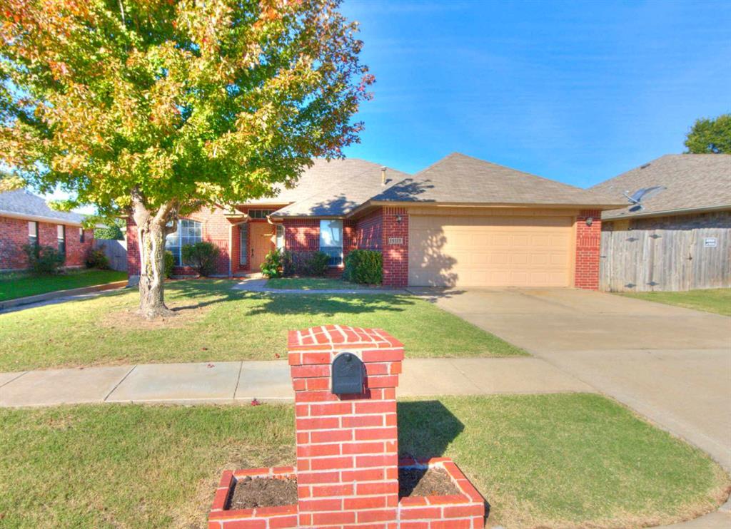 Take a look at this fantastic property in Moore offering generous square footage at an excellent value! Fresh carpet has just been installed throughout, giving the entire interior a crisp, updated feel. The main living area showcases a striking fireplace, custom shelving, and an easy flow into the dining space and kitchen. The bright kitchen features white cabinetry, abundant counter space, a gas range, and a pantry for extra storage. The primary retreat offers a spacious bathroom with a separate shower, deep soaking tub, and an expansive wraparound walk-in closet. Additional bedrooms are comfortably sized and located on the opposite side of the home along with the secondary bath, creating a desirable split layout. Step outside to enjoy the oversized covered patio and fully fenced backyard with plenty of room to relax or entertain. A two-car garage completes the package. Located in the Moore School District, including Southmoore High School, and just minutes from Briarwood Elementary. Schedule your private tour today!