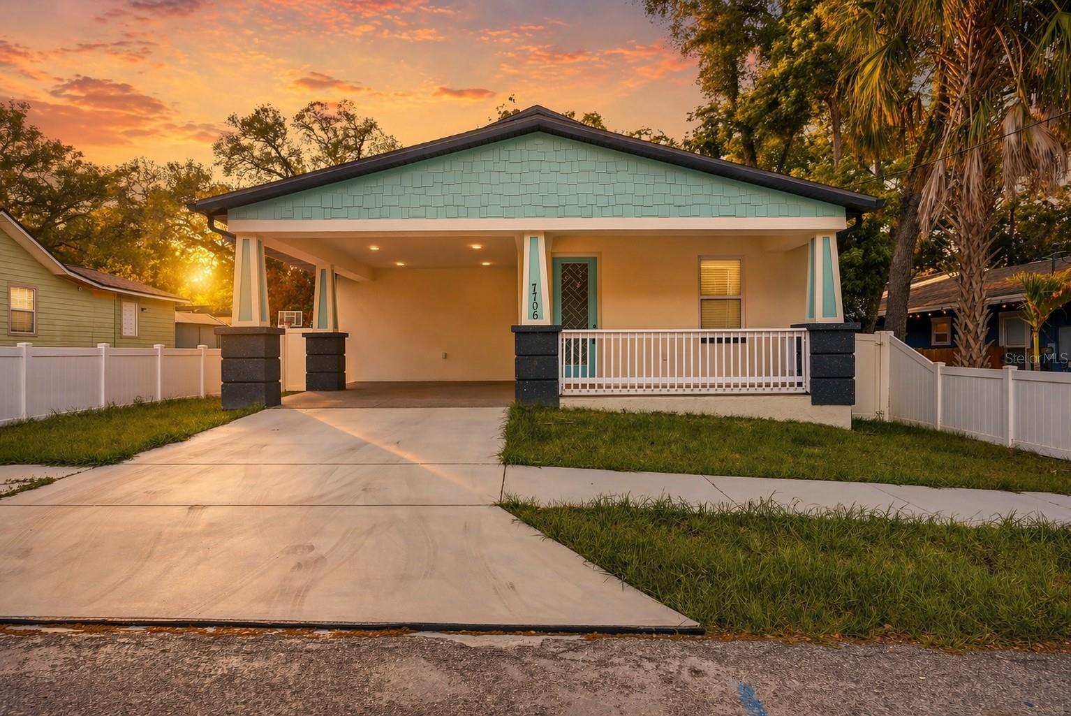 Brand-new construction modern Craftsman bungalow in the heart of highly desirable Seminole Heights, Tampa. This 4-bedroom, 3-bath home offers 3,104 sq ft of well-designed living space, blending timeless architectural character with modern comfort and energy-efficient construction. Offered at a highly competitive price per square foot for the area, this home delivers exceptional value for its size and location—offering one of the larger new construction footprints currently available in Tampa. The open-concept floor plan features abundant natural light and a seamless flow between living and dining areas. The kitchen includes quartz countertops, stainless steel appliances, custom cabinetry, and a large island ideal for everyday living and entertaining. The spacious owner’s suite includes a walk-in closet and private bath with dual vanities, soaking tub, and glass-enclosed shower. Additional features include impact windows, smart home capability, and quality new construction craftsmanship throughout. Enjoy a large backyard with room for a pool, outdoor kitchen, or future outdoor living space. Prime Tampa location just minutes from Armature Works, Tampa Riverwalk, Downtown Tampa, and Seminole Heights. Easy access to I-275 and Tampa International Airport. A rare opportunity to own a large modern Craftsman bungalow offering space, value, and location in one of Tampa’s most vibrant and fast-growing neighborhoods.