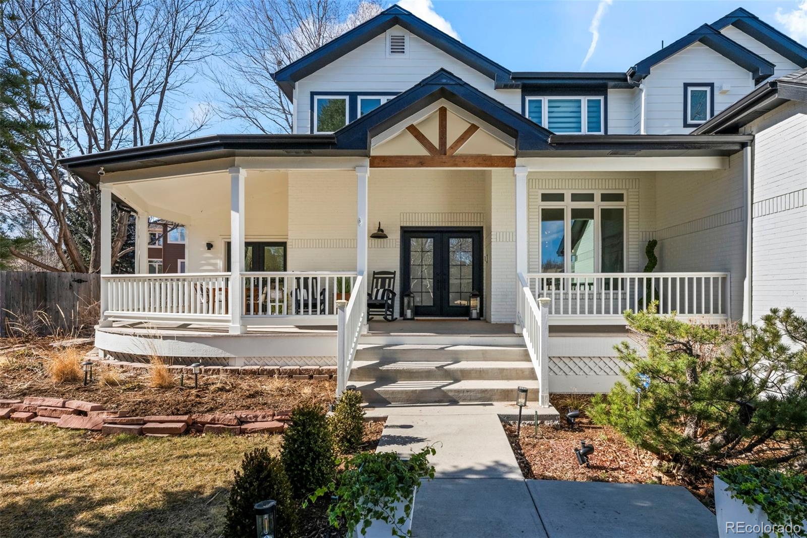 Hidden gem in Country Club Estates, beautifully reimagined and fully renovated in May 2024 with modern farmhouse style and thoughtful, high-end finishes throughout. Tucked on a quiet cul-de-sac and large lot, this turnkey home offers exceptional design and everyday functionality.The main level was opened to create seamless flow between the kitchen, dining, and living spaces. New hardwood floors and recessed lighting provide a bright, cohesive feel, while a newly added mudroom off the garage features custom storage. The stunning kitchen showcases all-new cabinetry, expansive quartz countertops, a large center island, new appliances, floating shelves, a custom pantry, and an added window for natural light-perfect for gathering and entertaining.Upstairs enjoy 4 beds and a loft with the primary suite offers a spa-like retreat with a freestanding soaking tub, quartz counters, Osaka tile flooring and backsplash, Hansgrohe shower system, and modern lighting. Custom Closets by Design built-ins and a split HVAC unit add comfort and organization. New carpet enhances the upper and lower levels.The finished basement provides flexible living space, a guest bedroom and bath, plus a newly added laundry room with sink and counter space. Updated radon mitigation system.Exterior upgrades include professional paint, new lighting, refreshed landscaping, Andersen double front doors, and an EV charger. Roof, HVAC, windows, driveway, walkways, and skylights were recently updated.Ideally located near the neighborhood pool, park, tennis courts, Boulder Country Club and trails.