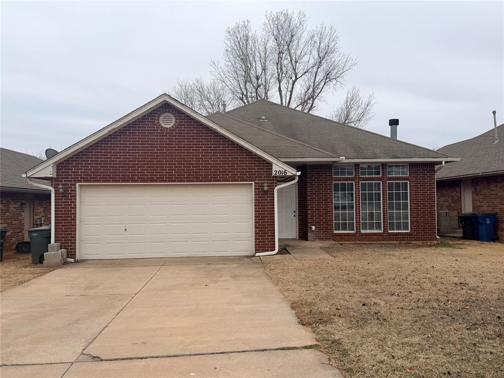 Tucked into a quiet Edmond neighborhood, this well laid out home offers comfortable one level living with a layout that just makes sense. The living area is warm and inviting with a fireplace anchoring the space, while the split bedroom floor plan gives the primary suite its own sense of privacy. The kitchen sits at the heart of the home with ample cabinet space and easy flow to dining and living areas, making everyday living and entertaining simple. The primary suite features a private bath with a soaking tub and separate shower, creating a true retreat at the end of the day. Outside, the backyard offers room to relax or play, all while being minutes from Edmond schools, shopping, dining, and major road access.