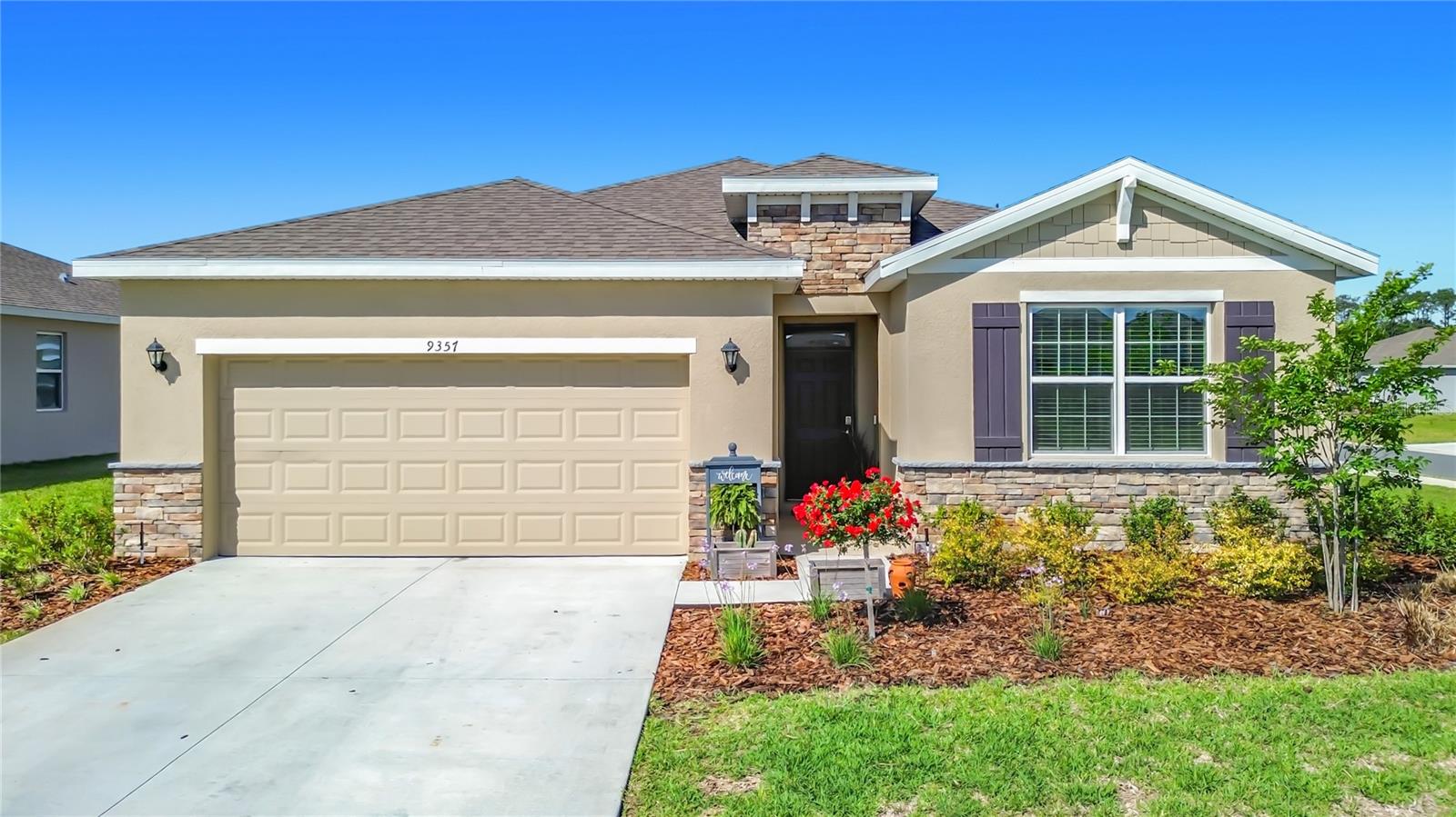 Experience the elevated lifestyle Ocala is known for—where natural beauty and modern living come together in the desirable JB Ranch community. Residents enjoy a peaceful setting with lifestyle amenities, convenient access to shopping, dining, nature preserves - and all that Central Florida has to offer! (Buyers under 55 welcomed, however need HOA approval.) Primarily a 55+ community, this stunning 2024-build, 4-bedroom, 2-bathroom home offers refined comfort with a perfect blend of modern design, open-concept layout, ideal for both everyday living and sophisticated entertaining. From the moment you enter, you’re welcomed by light-filled spaces, clean architectural lines, and contemporary finishes that create a sense of effortless elegance. The chef-inspired kitchen serves as the heart of the home, seamlessly connecting to expansive living and dining areas, perfect for hosting or relaxing in style. The private primary suite provides a serene retreat, while three additional bedrooms offer flexibility for guests, a home office, or a personalized space to fit your lifestyle. Enjoy the advantage of new construction without the wait, paired with energy-efficient features and modern design throughout. This home checks all of the boxes! Schedule your private showing today—this one won’t last!